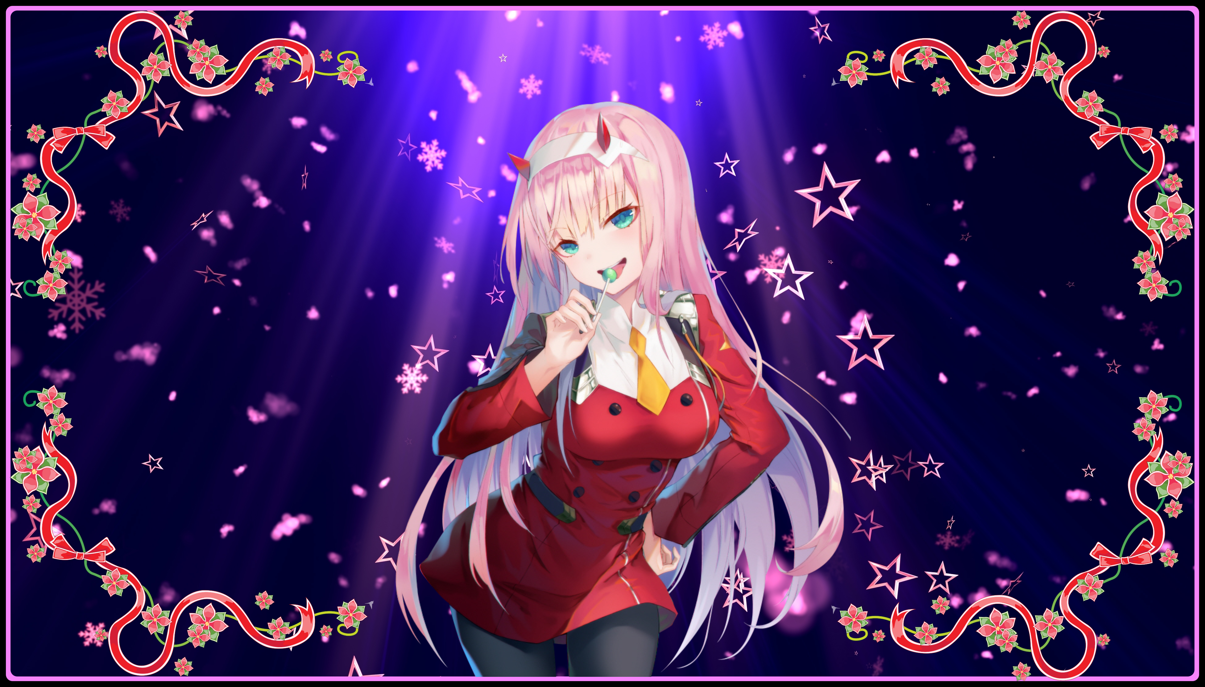4K Zero Two from Darling in the FranXX HD Wallpaper