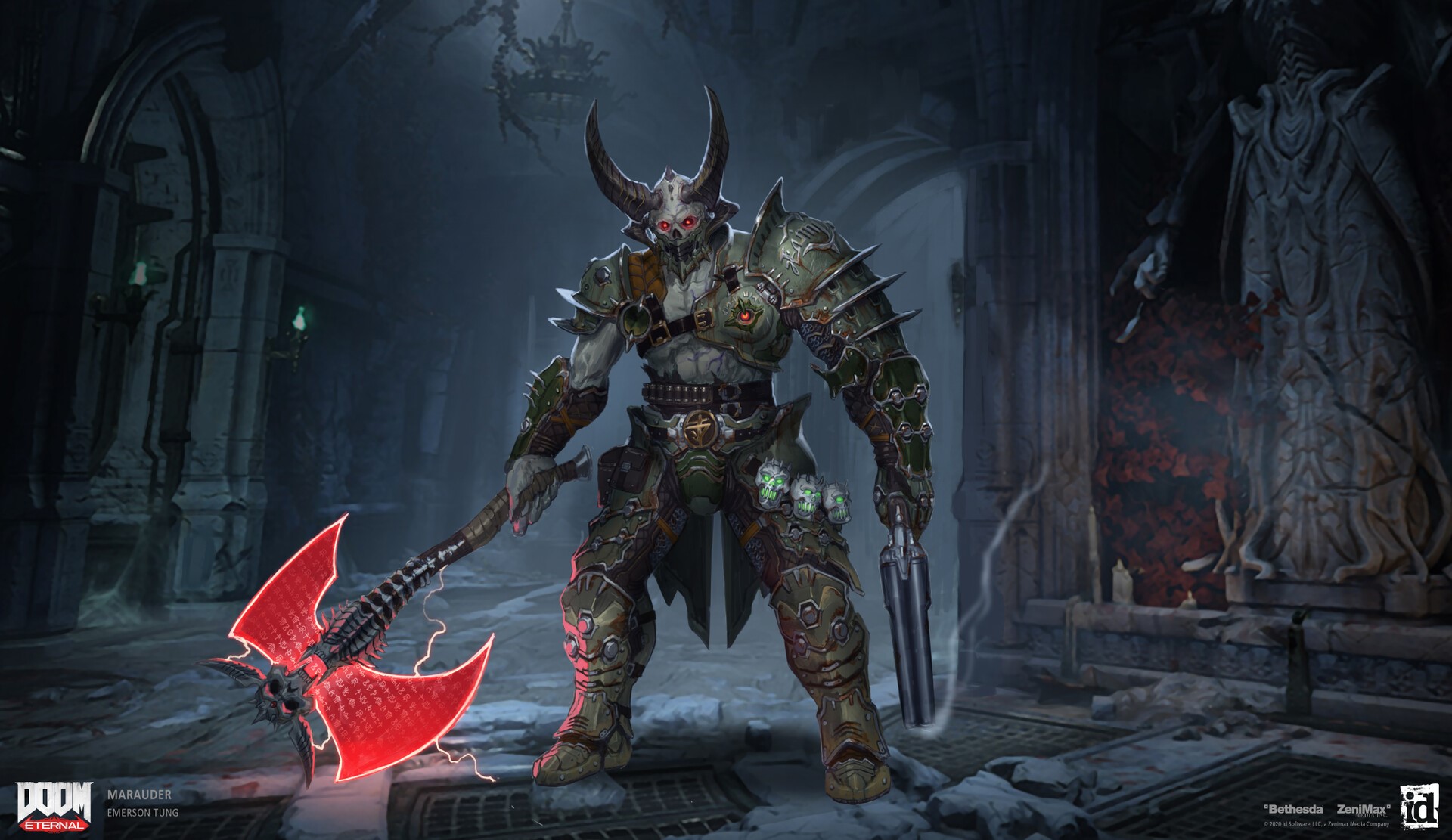 Marauder from DOOM Eternal by Emerson Tung HD Wallpaper