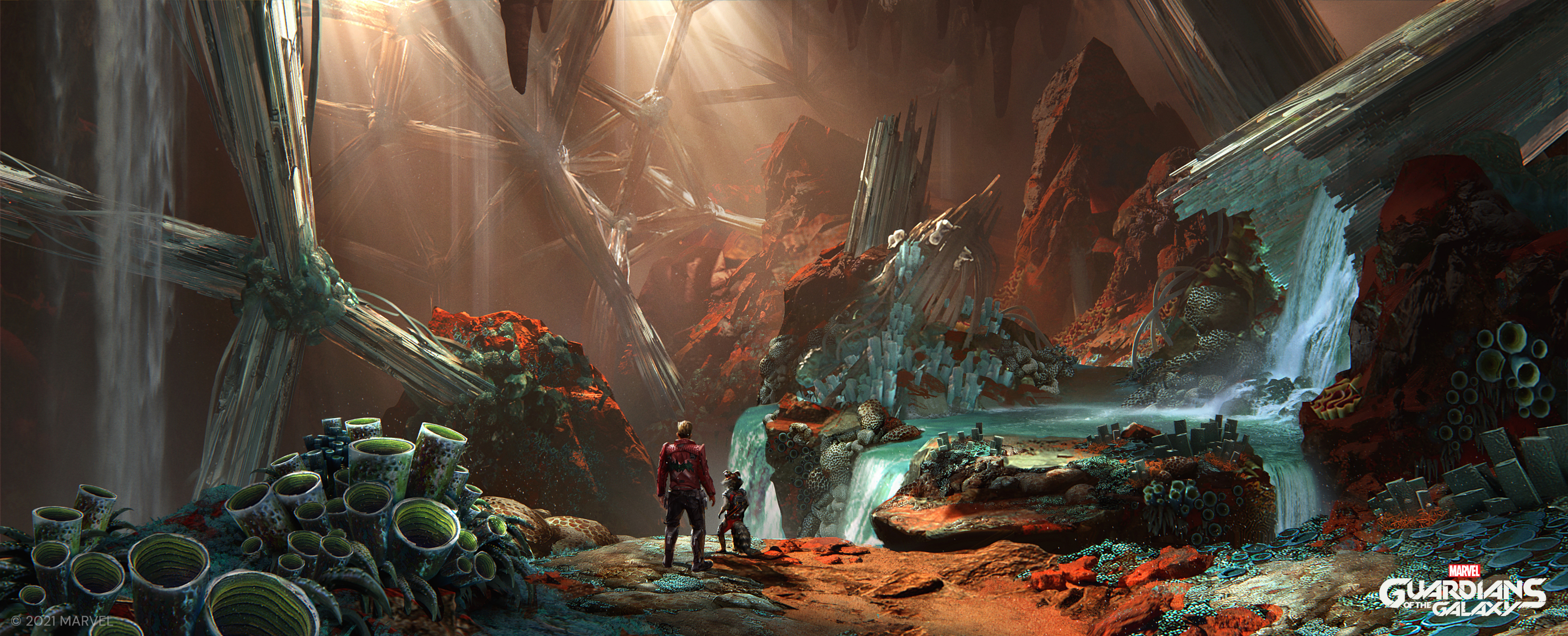 Guardians of the Galaxy Star Lord and Rocket Raccoon HD Wallpaper