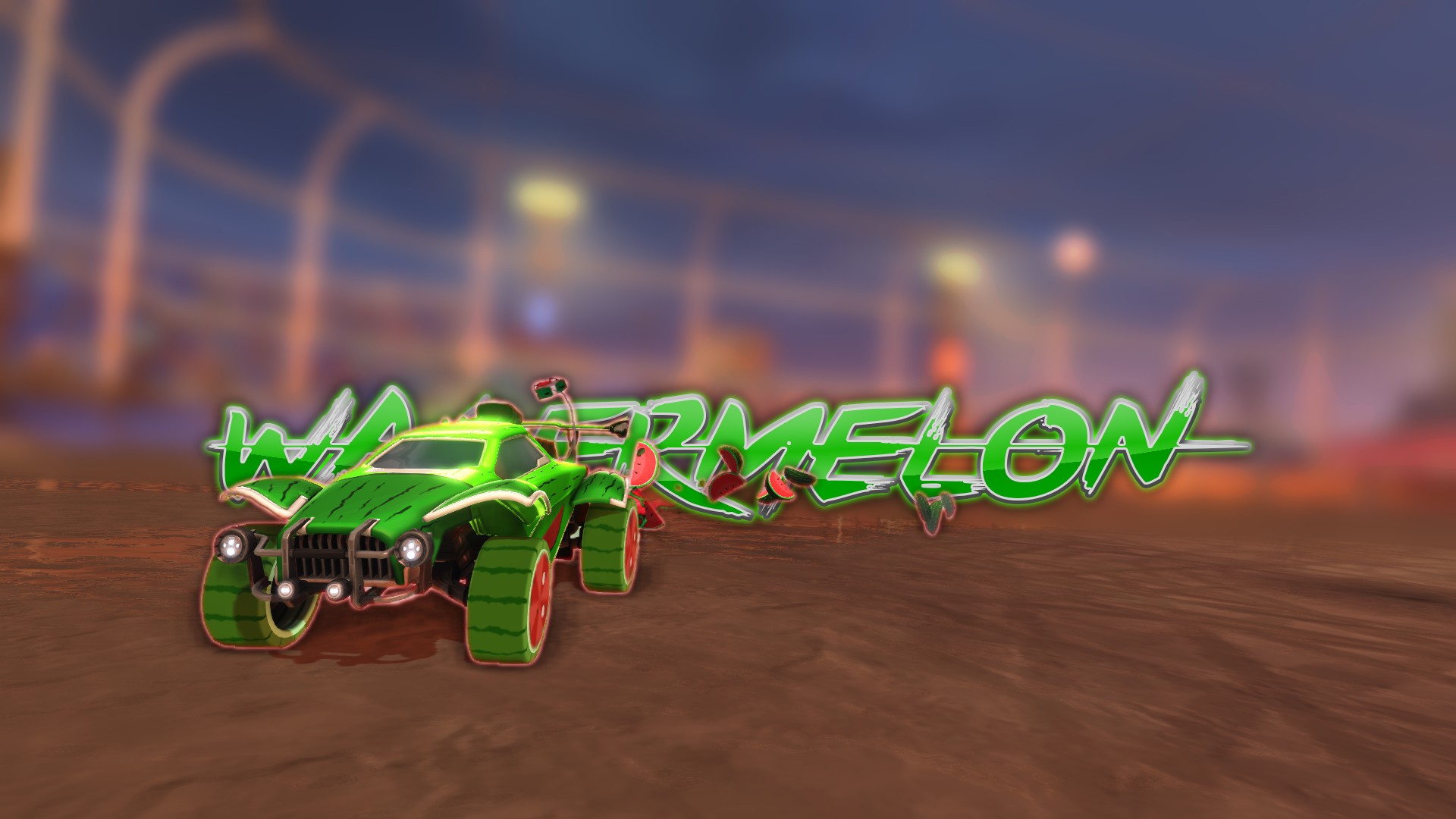 Rocket League Octane with Watermelon Decal HD Wallpaper