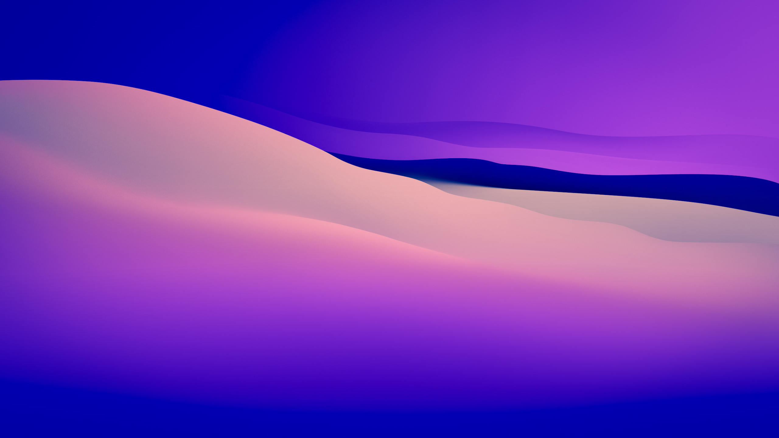 Abstract purple and blue gradient with wavy shapes HD Wallpaper
