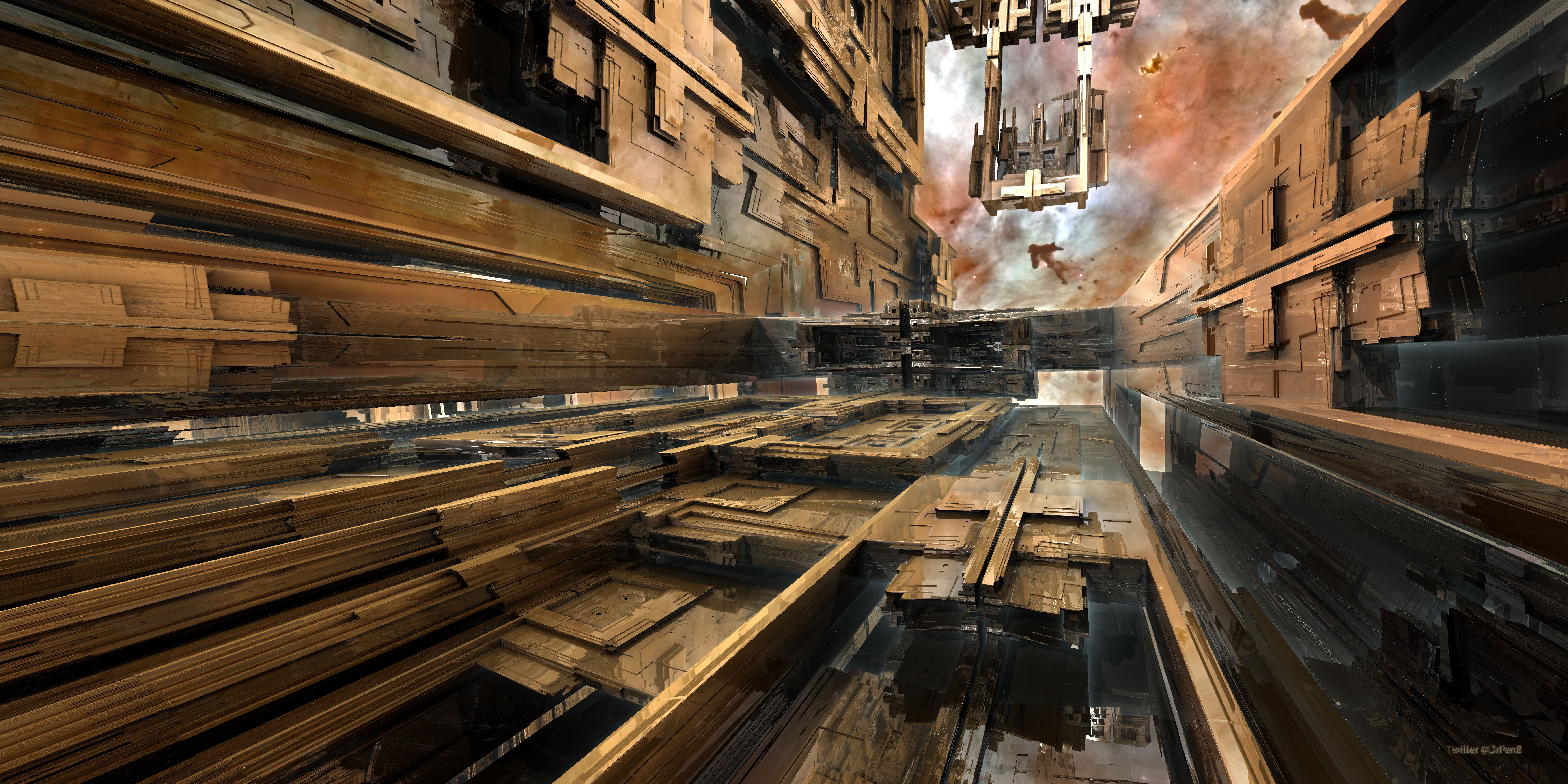 Auburn Station Sci Fi Architecture HD Wallpaper