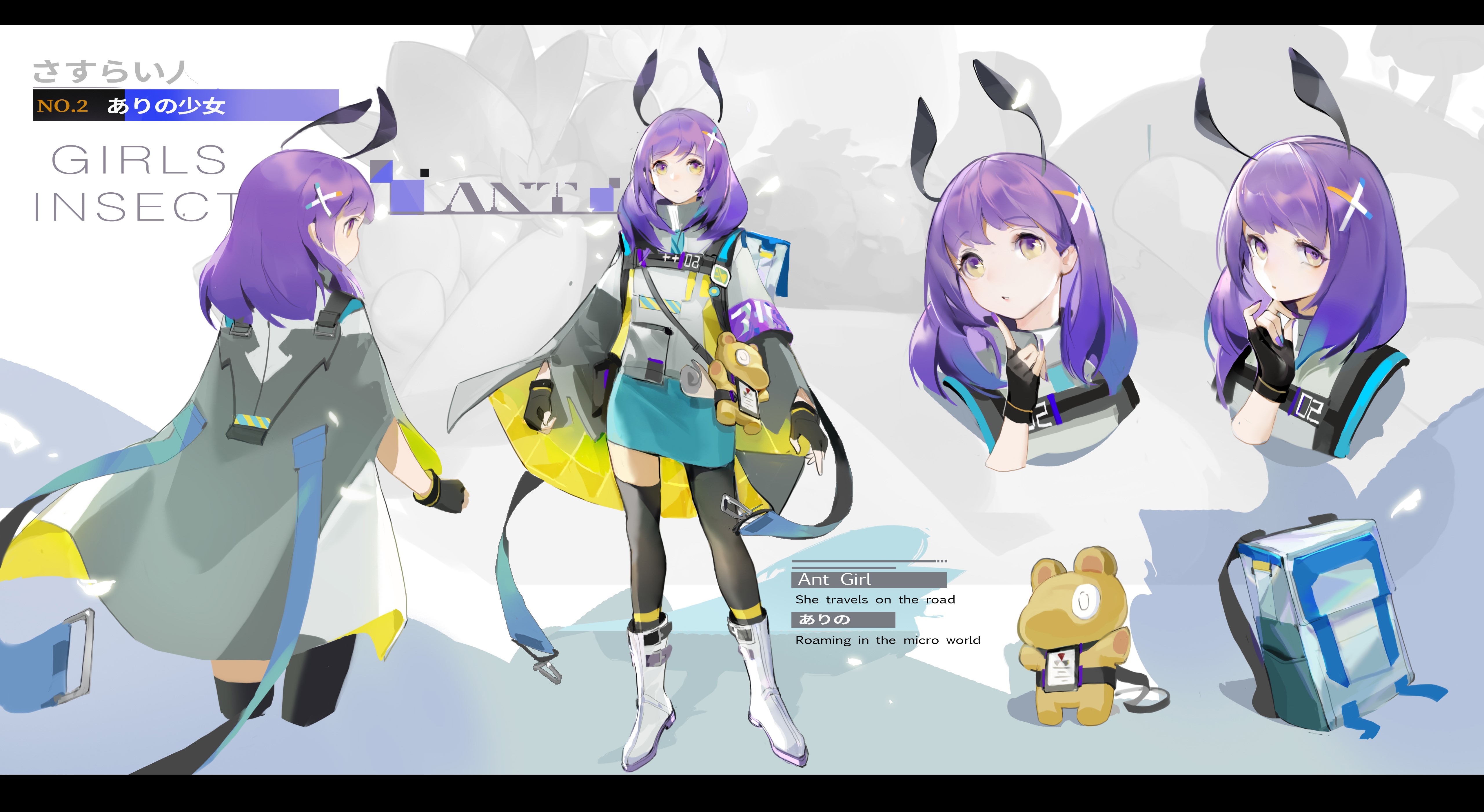 Ant Girl from Girls Insect Original Character HD Wallpaper