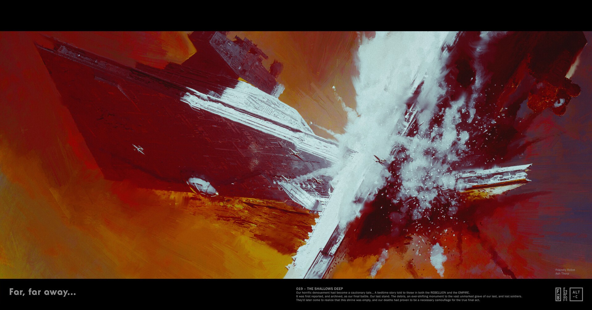 Star Destroyer artwork from Star Wars HD Wallpaper