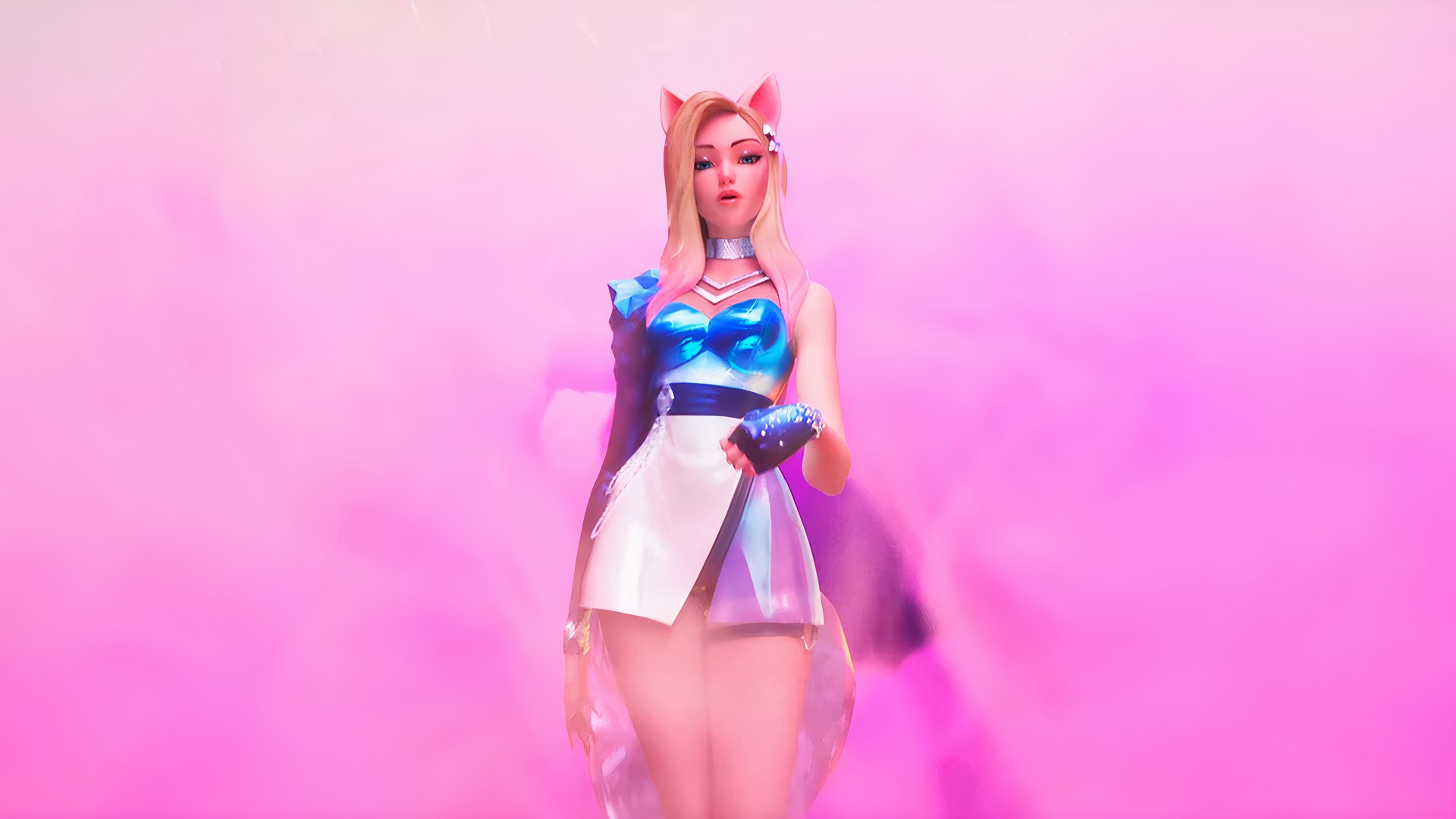 Ahri from League of Legends KDA HD Wallpaper