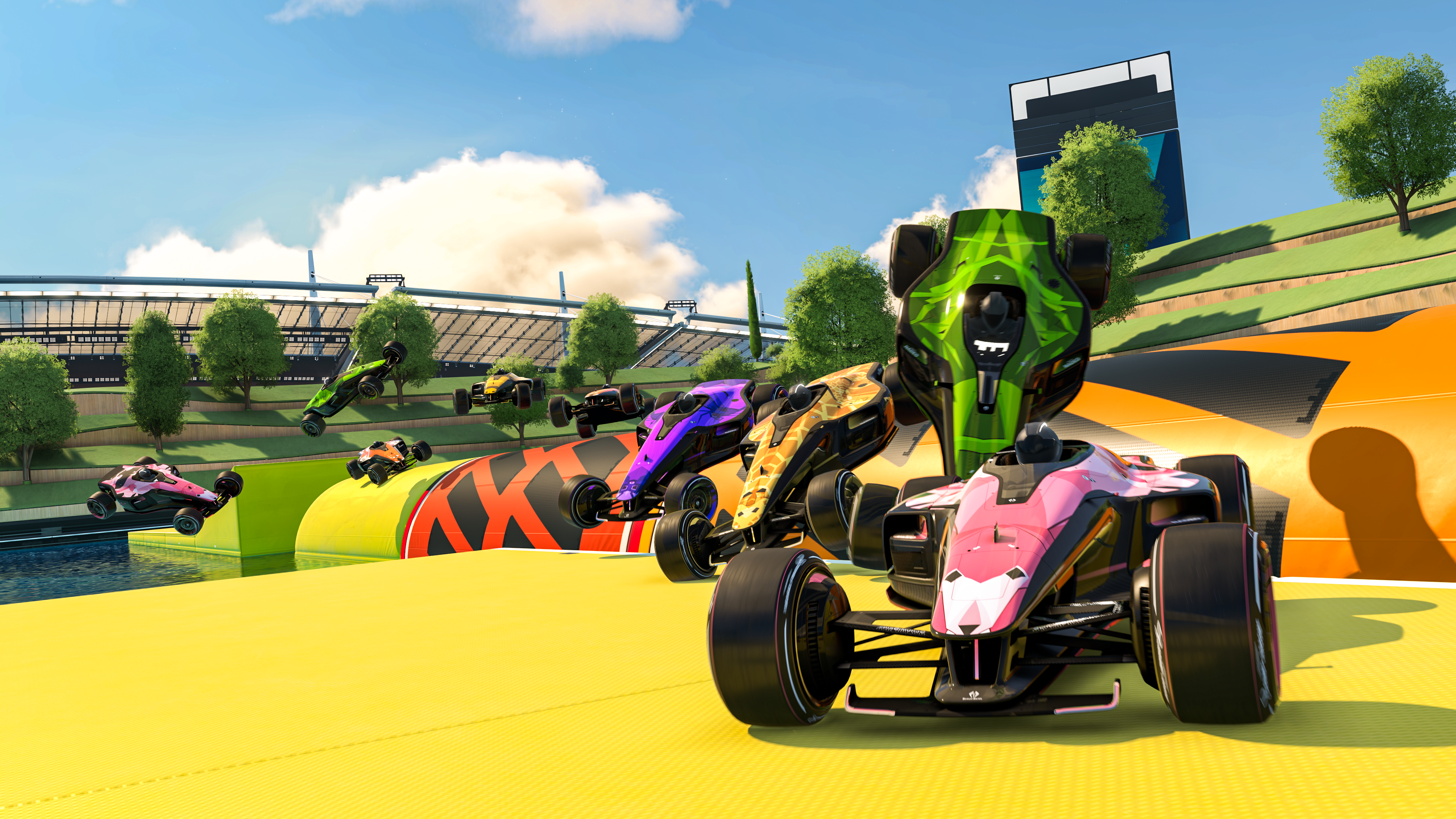 Trackmania 4K Racing Cars HD Wallpaper