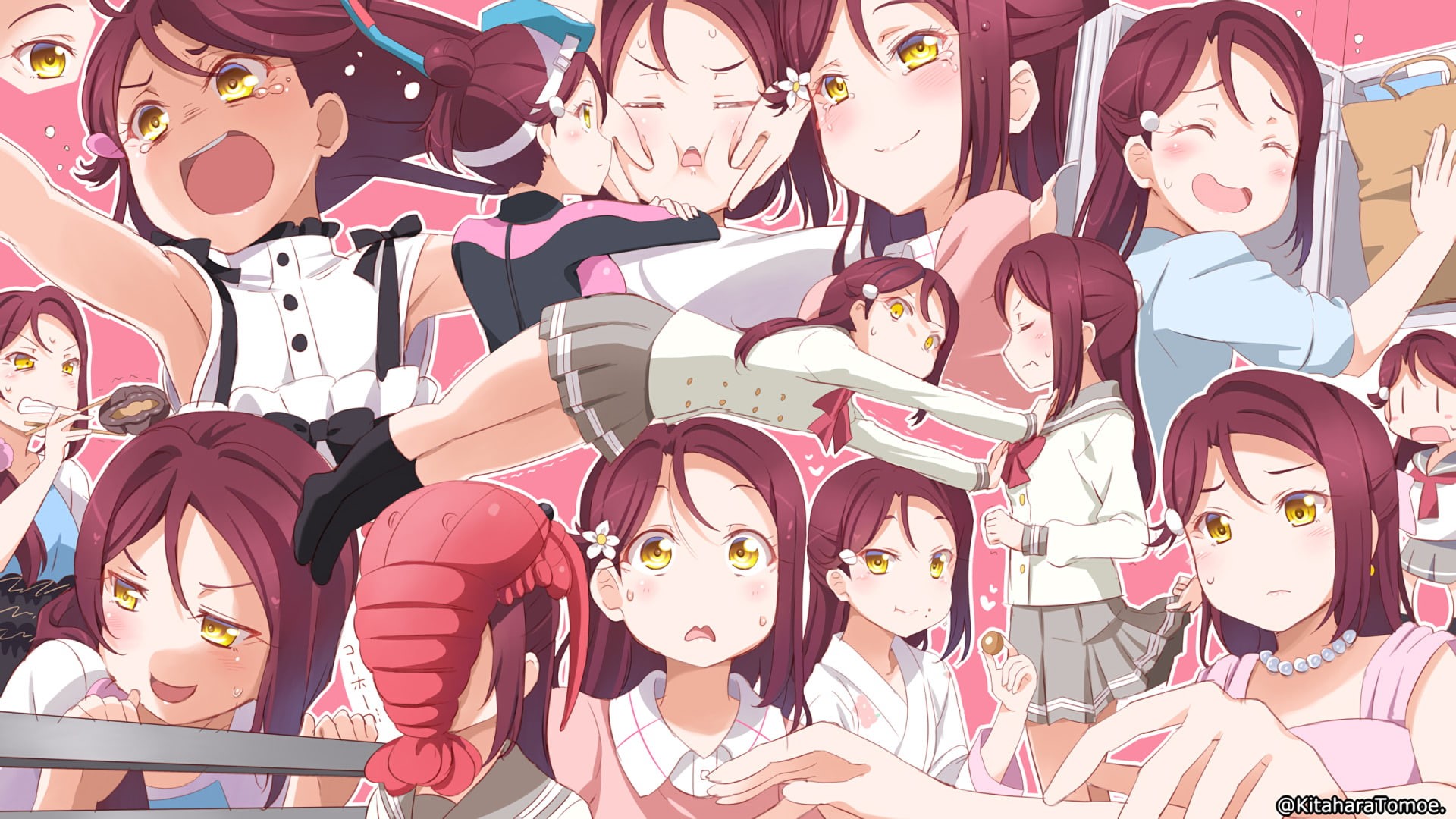 Riko Sakurauchi from Love Live! Sunshine!! HD Wallpaper