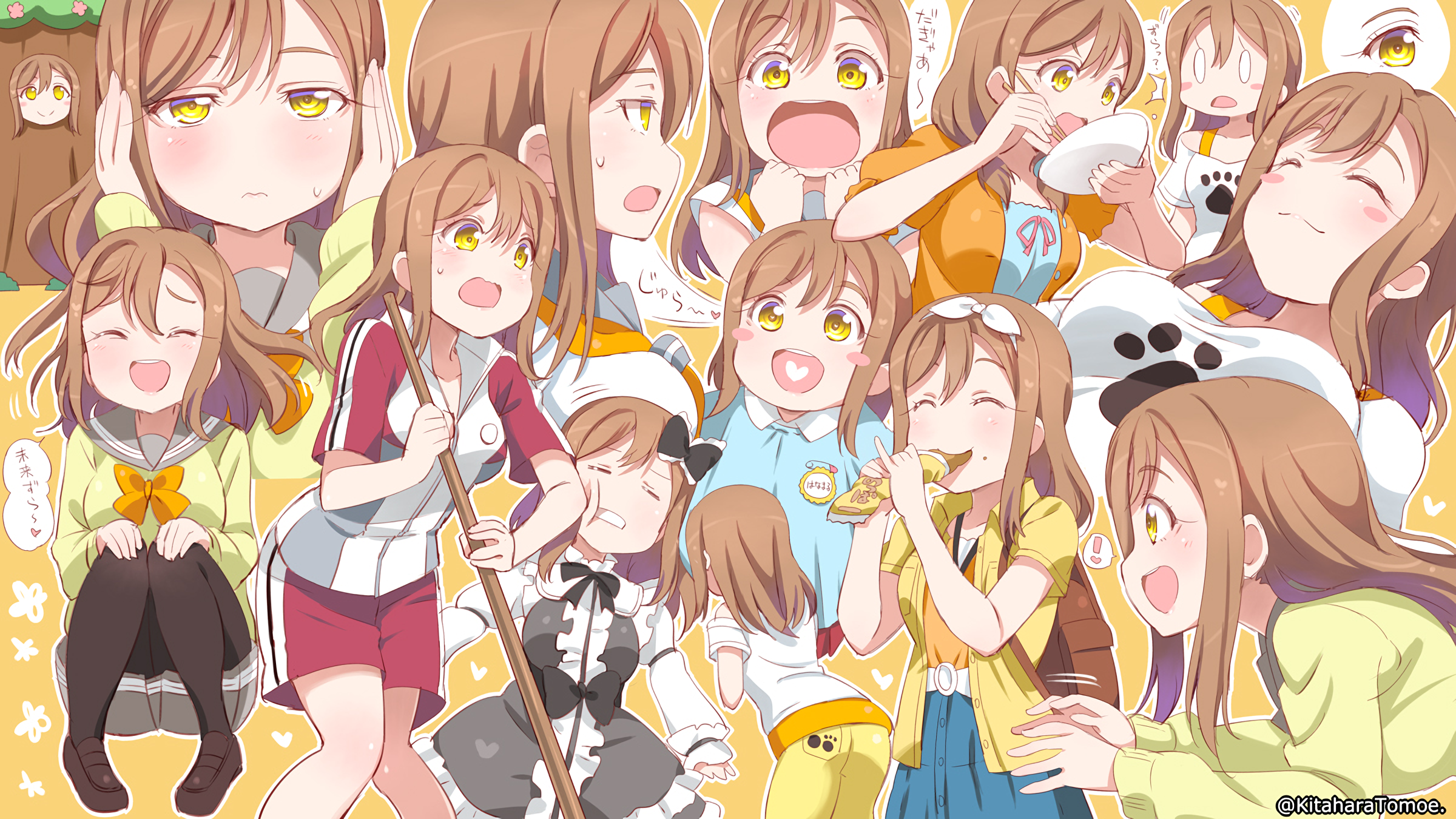 Kunikida Hanamaru from Love Live Series HD Wallpaper
