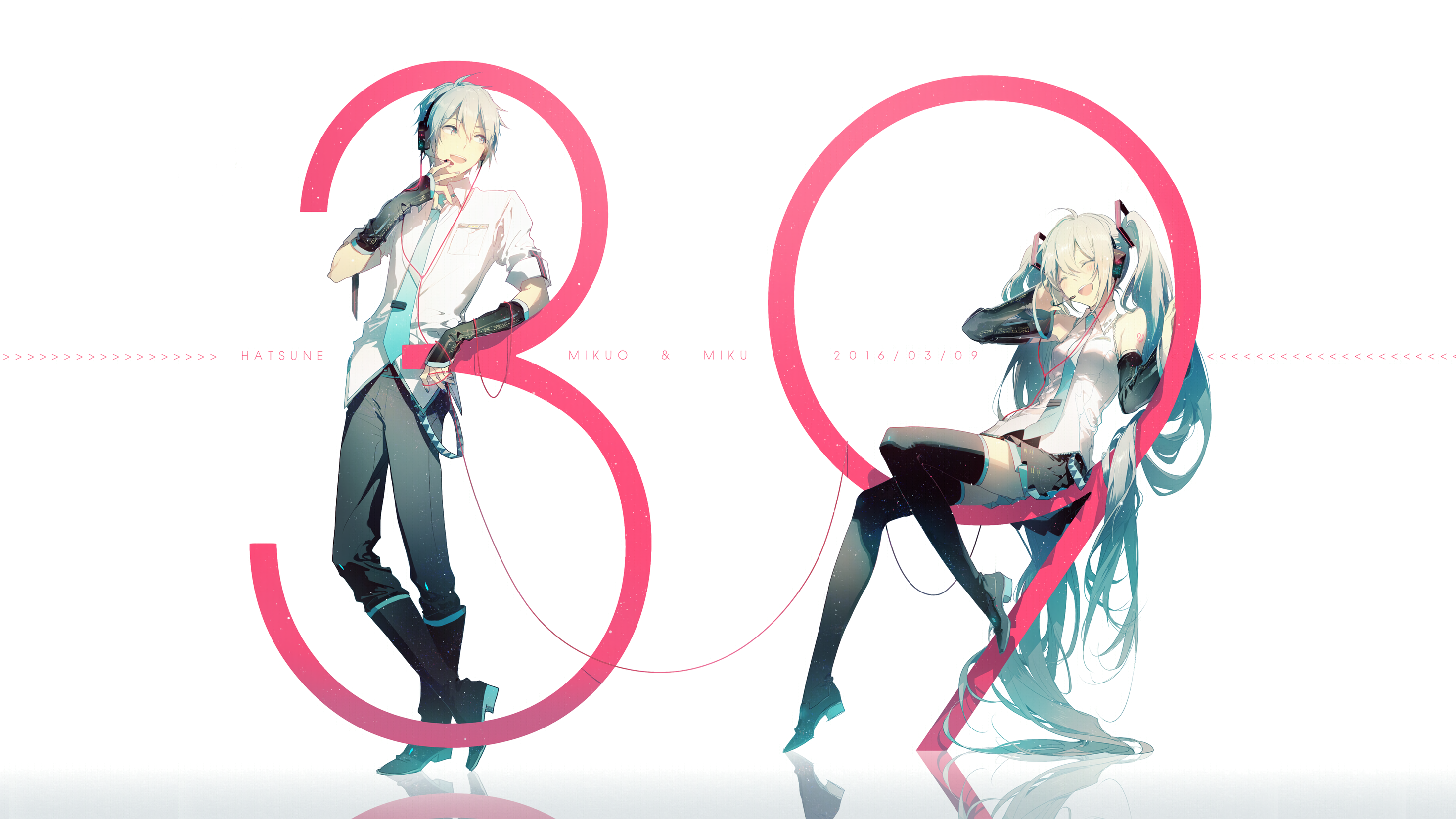 Mikuo and Miku Hatsune from Vocaloid by rella HD Wallpaper