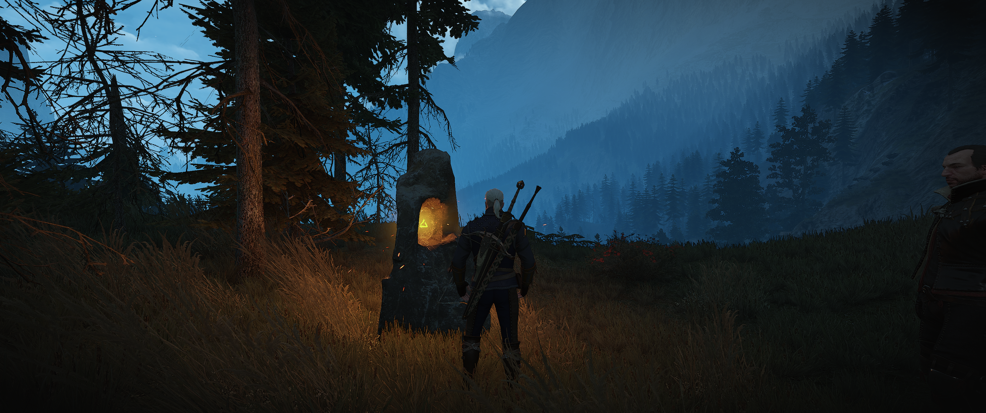 Geralt of Rivia at a Place of Power in The Witcher 3 HD Wallpaper