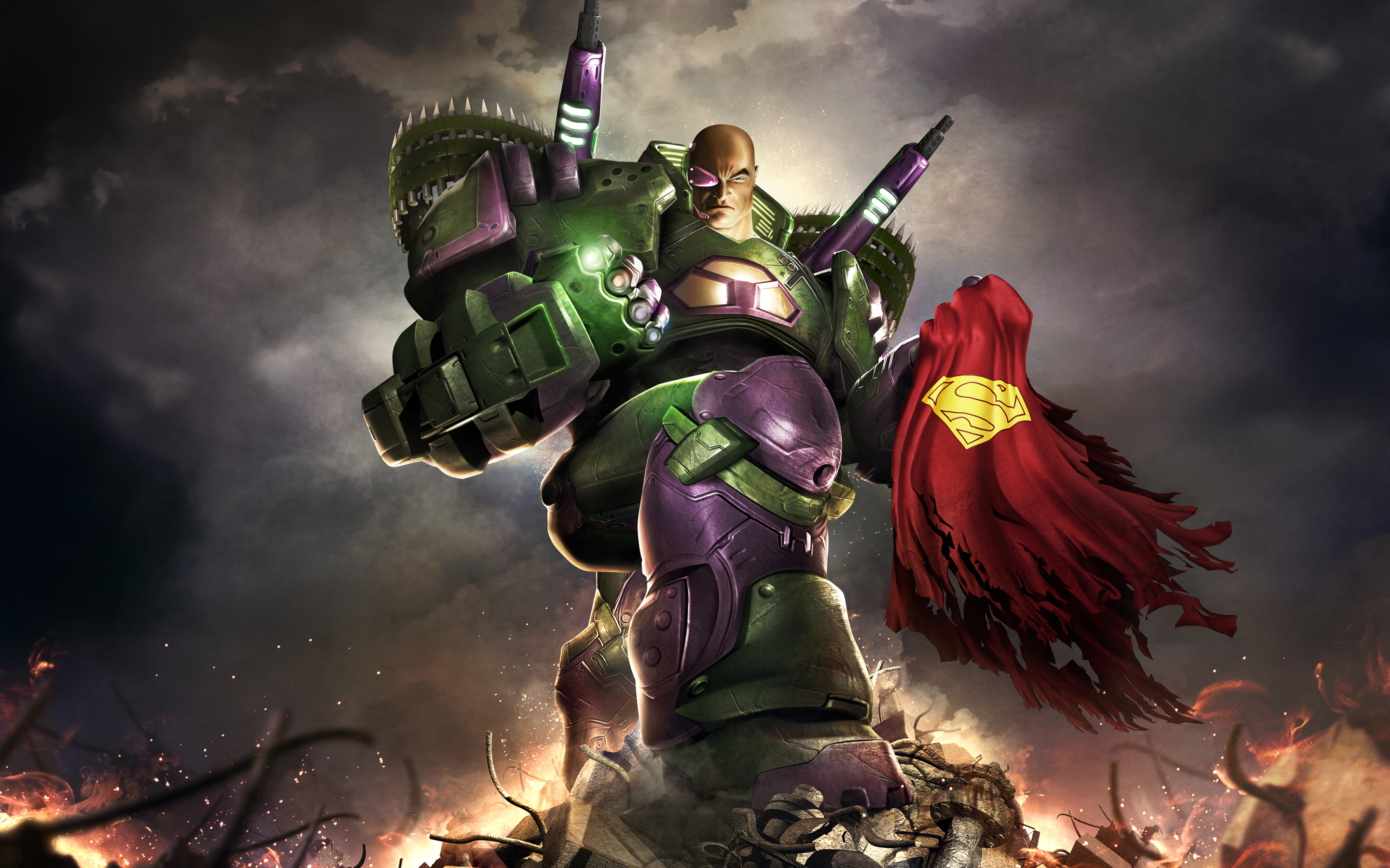 Lex Luthor in his battle suit HD Wallpaper