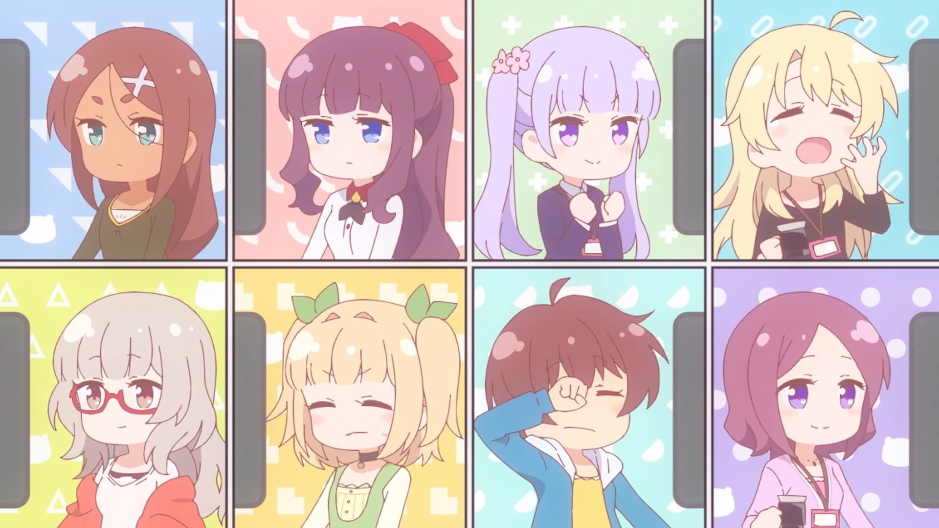 New Game! Characters Collage HD Wallpaper