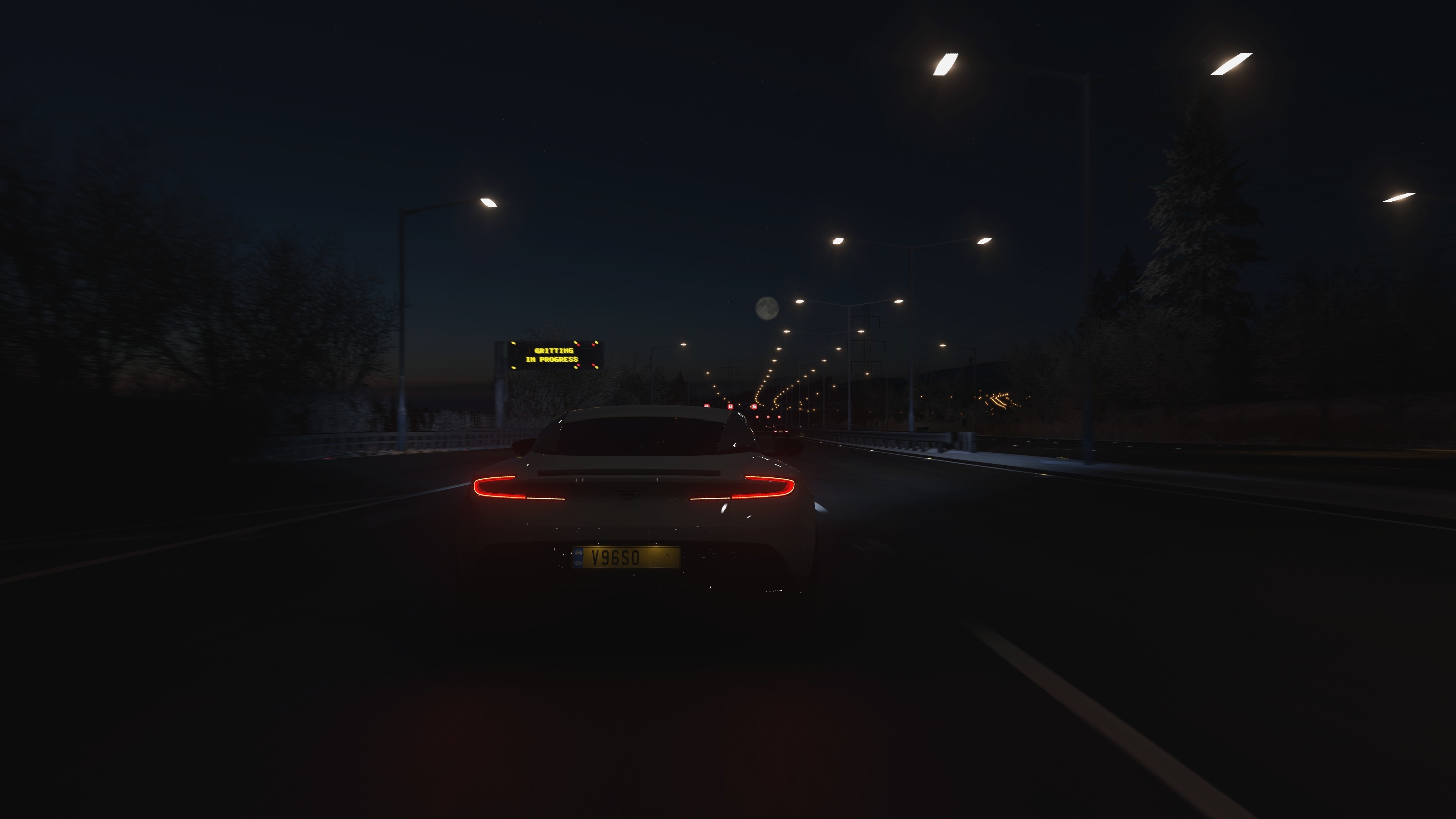 4K Forza Horizon 4 car driving at night HD Wallpaper