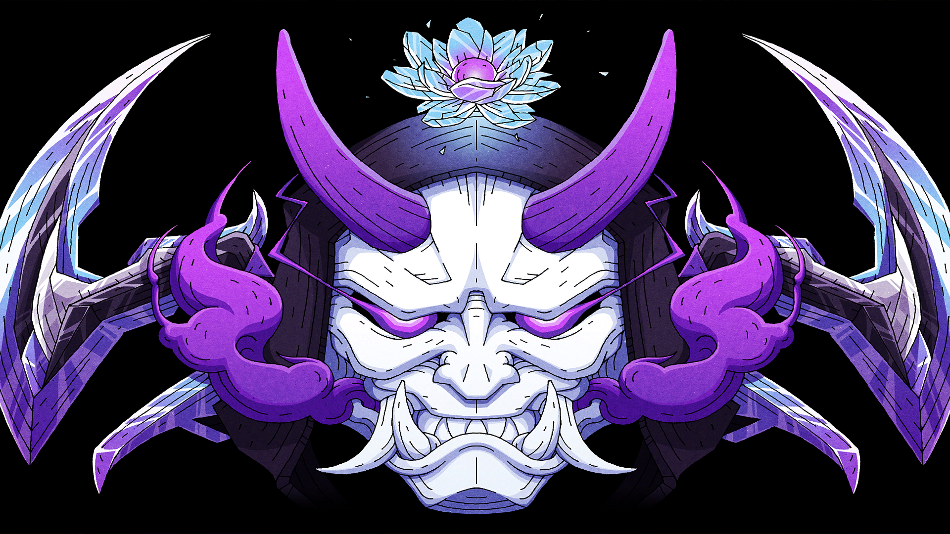 Fortnite Loading Screen - Oni Mask HD Wallpaper