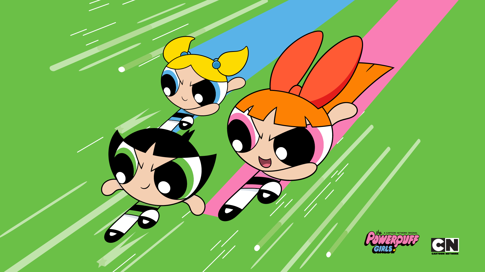 The Powerpuff Girls Flying HD Wallpaper