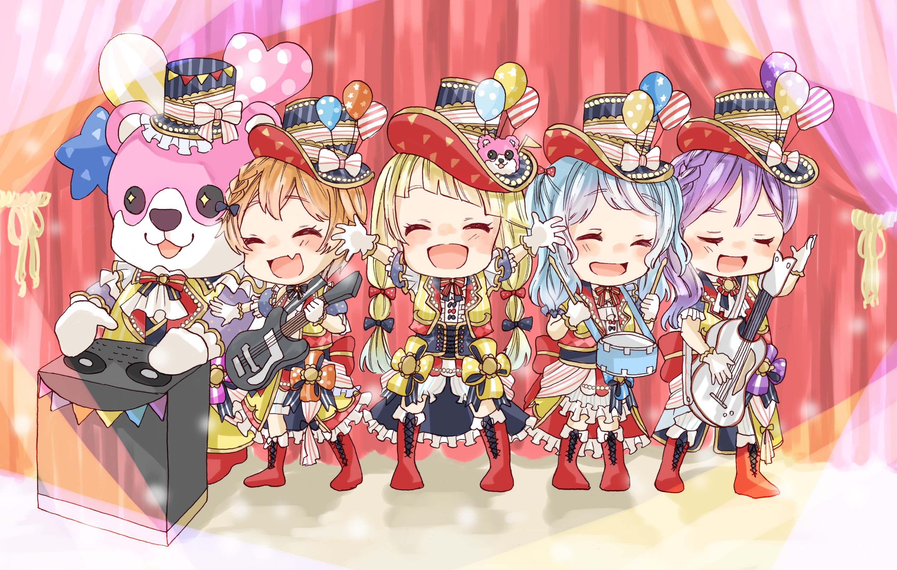 Hello Happy World! from BanG Dream! performing HD Wallpaper