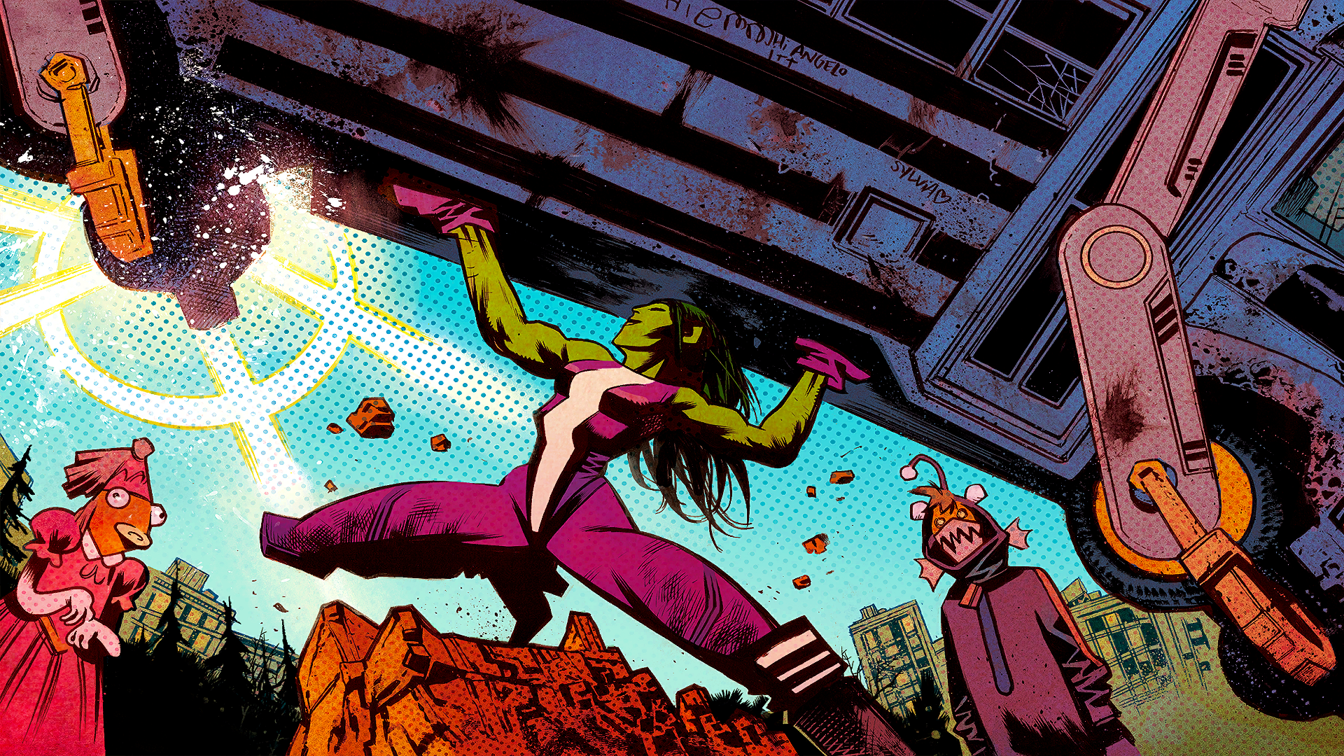 Fortnite Loading Screen: She-Hulk Carries the Team HD Wallpaper