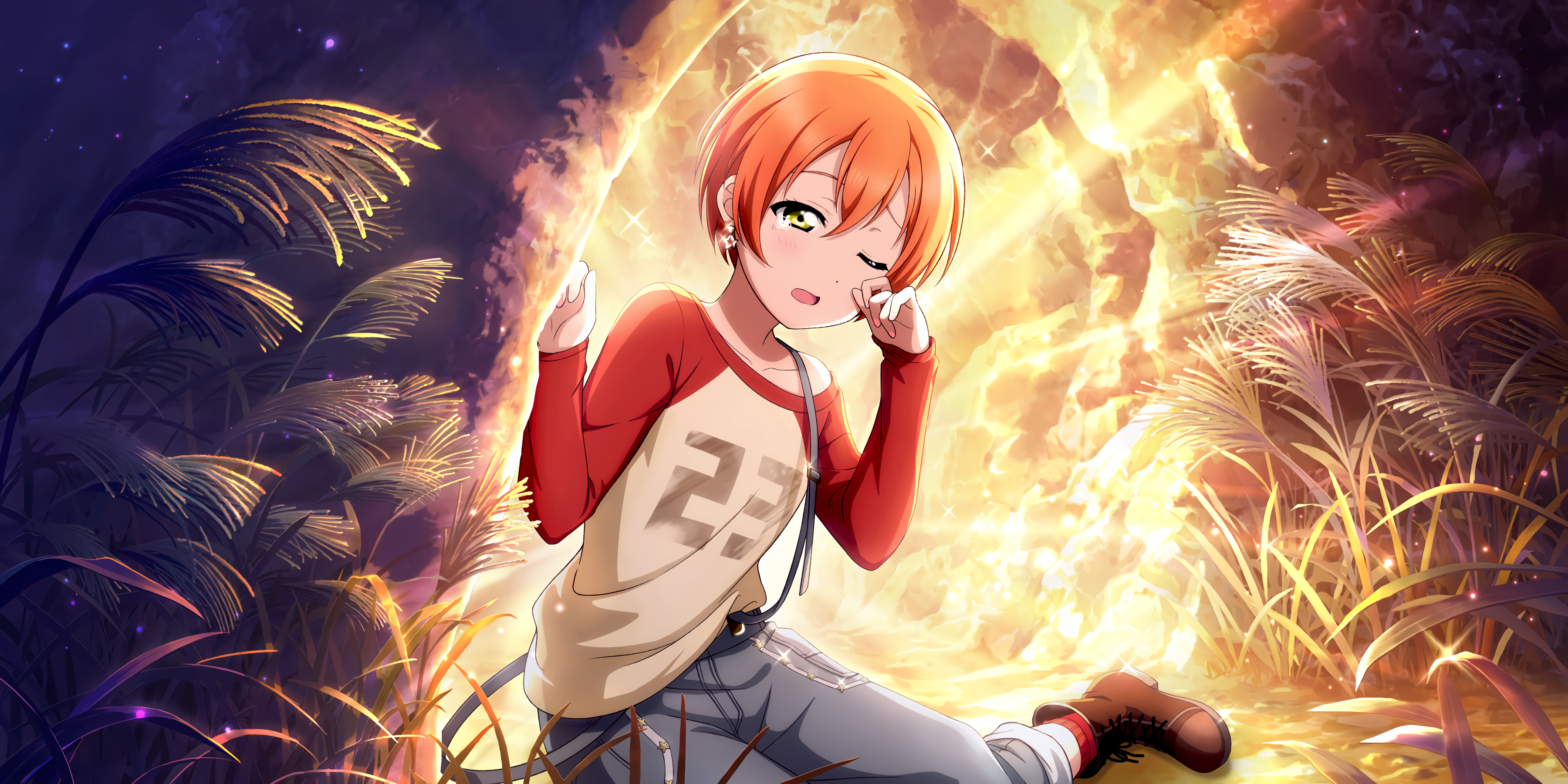 Rin Hoshizora from Love Live! Sunshine!! HD Wallpaper