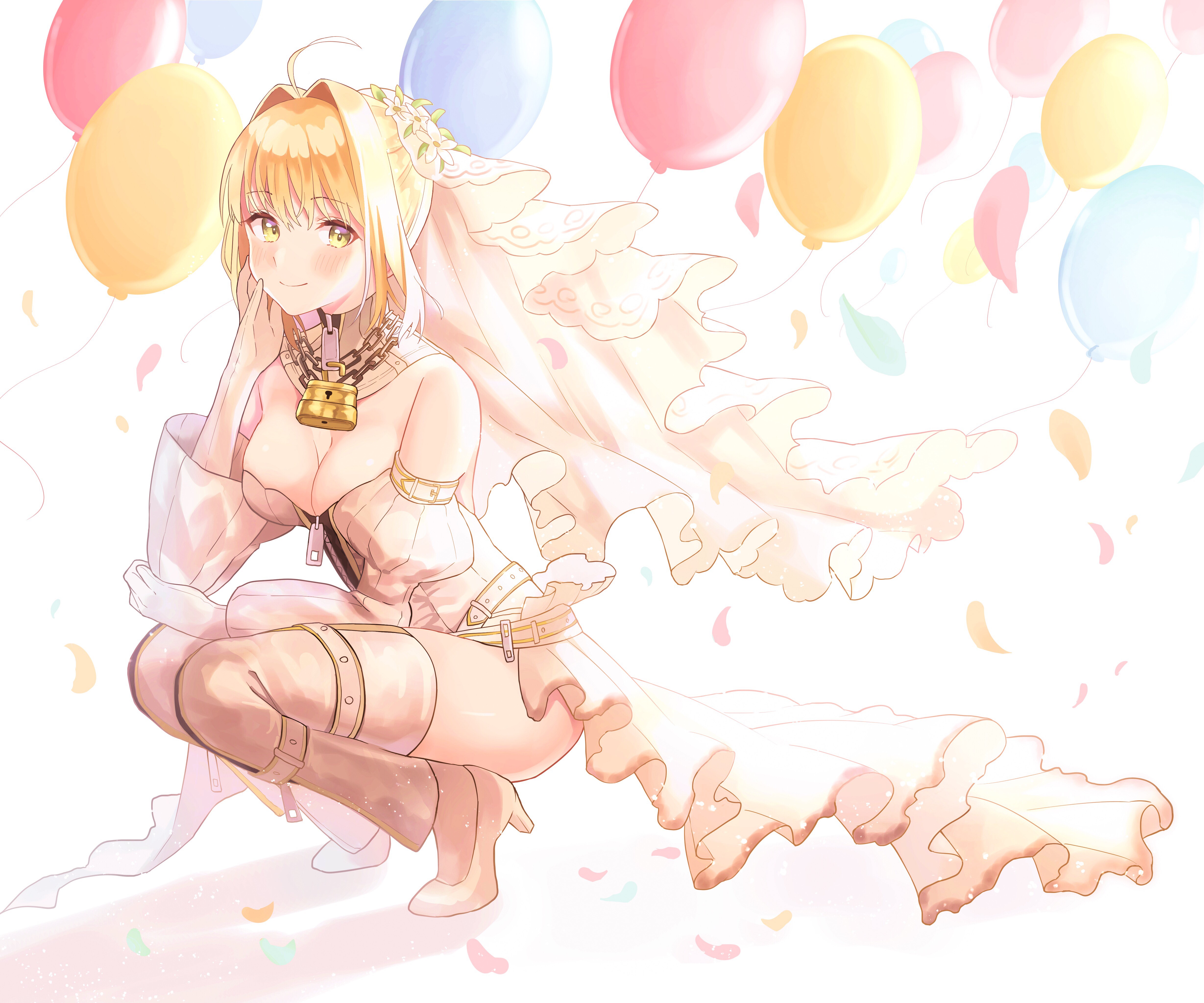 Nero Claudius Saber Bride from Fate Series HD Wallpaper