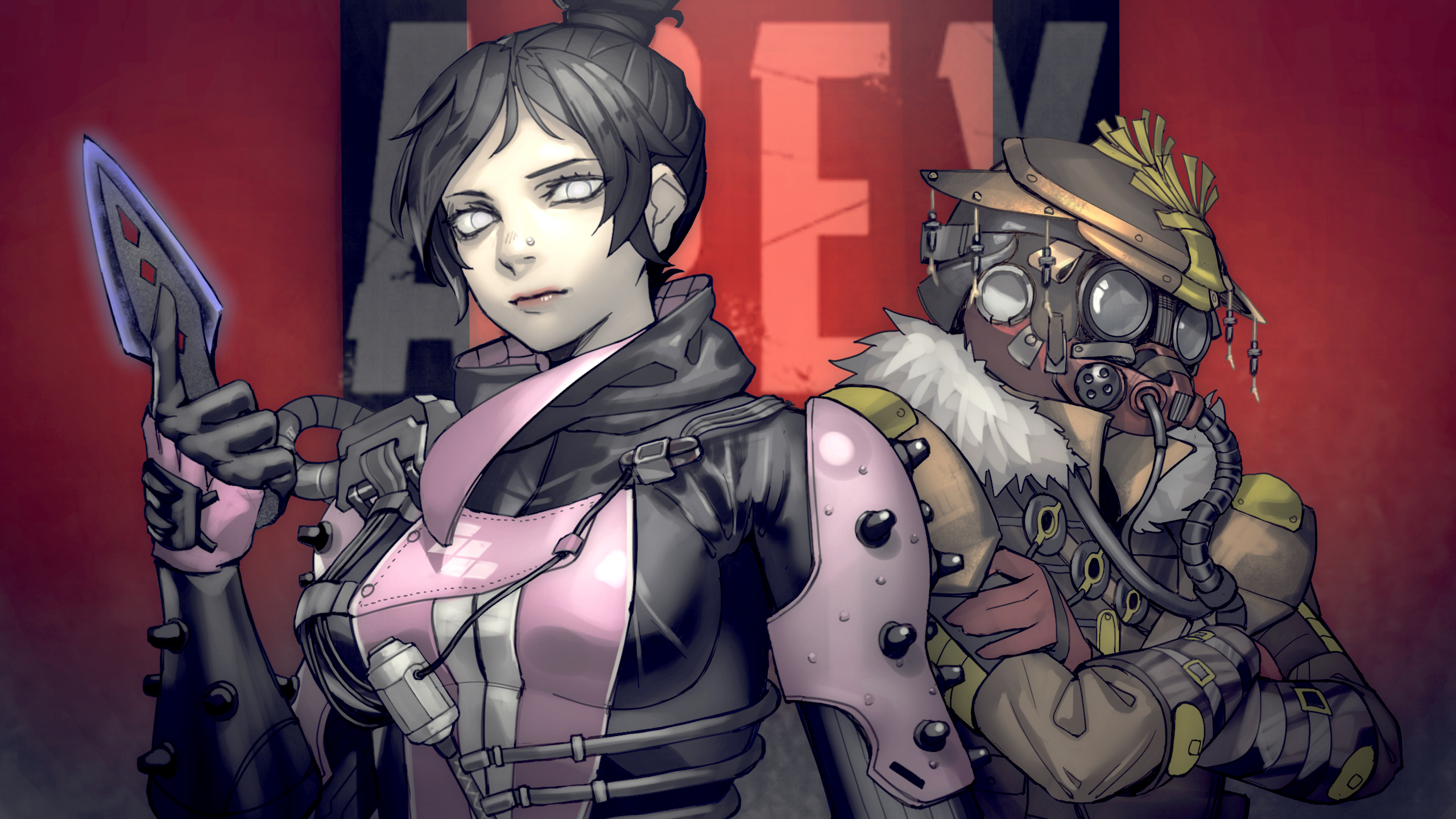 Wraith and Bloodhound from Apex Legends HD Wallpaper