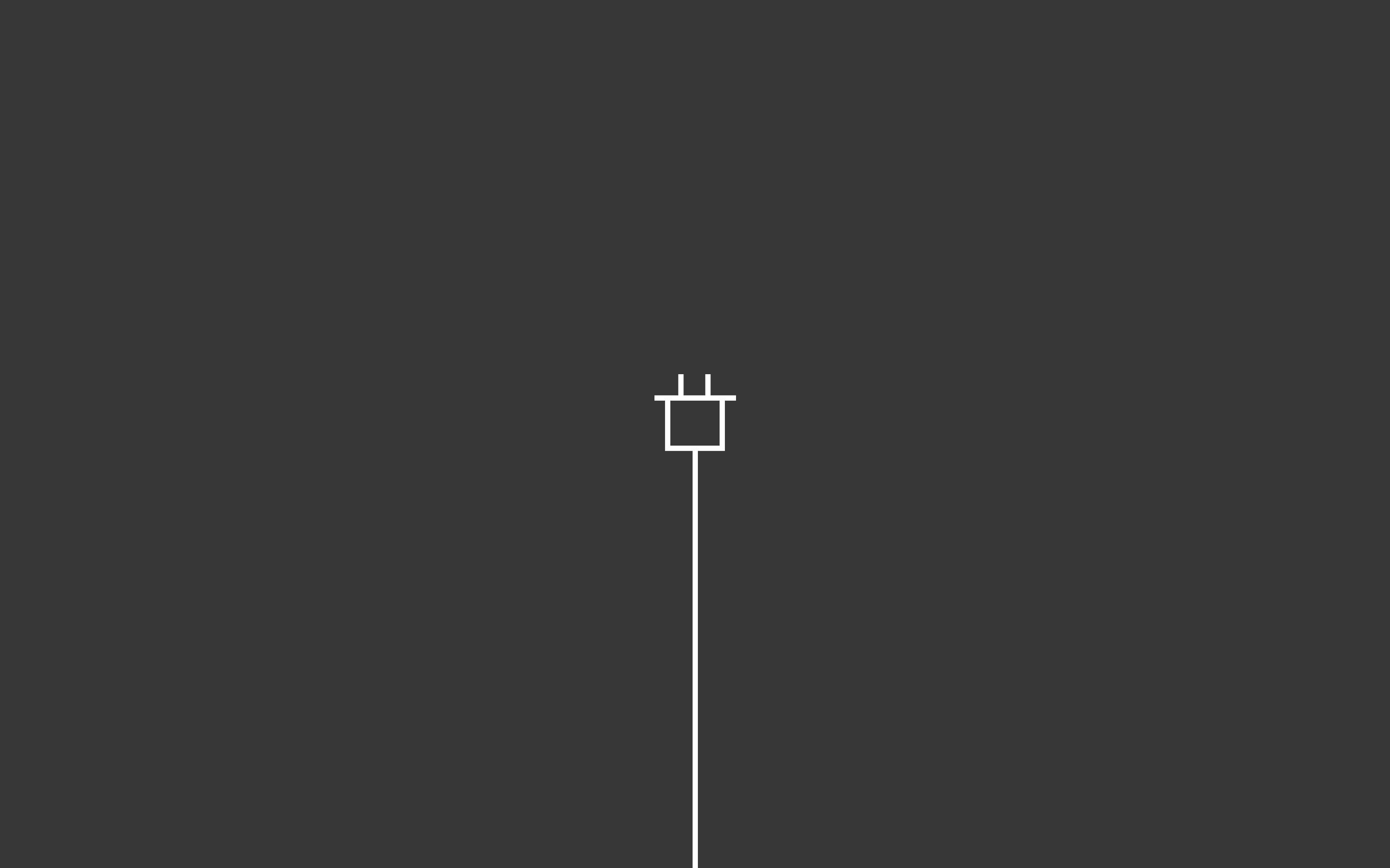 Minimalist illustration of a power plug HD Wallpaper