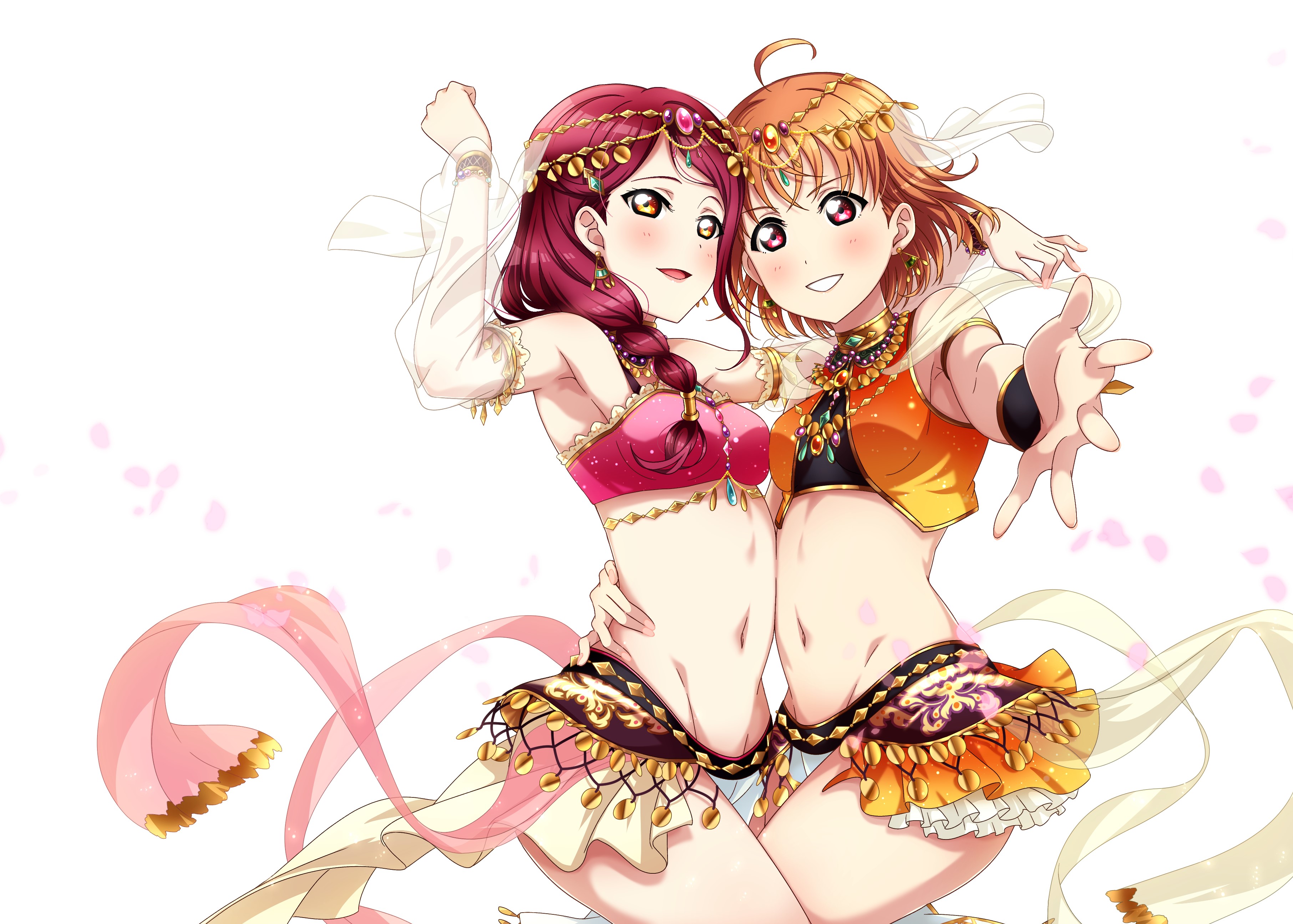 Takami Chika and Sakurauchi Riko from Love Live! Sunshine!! HD Wallpaper