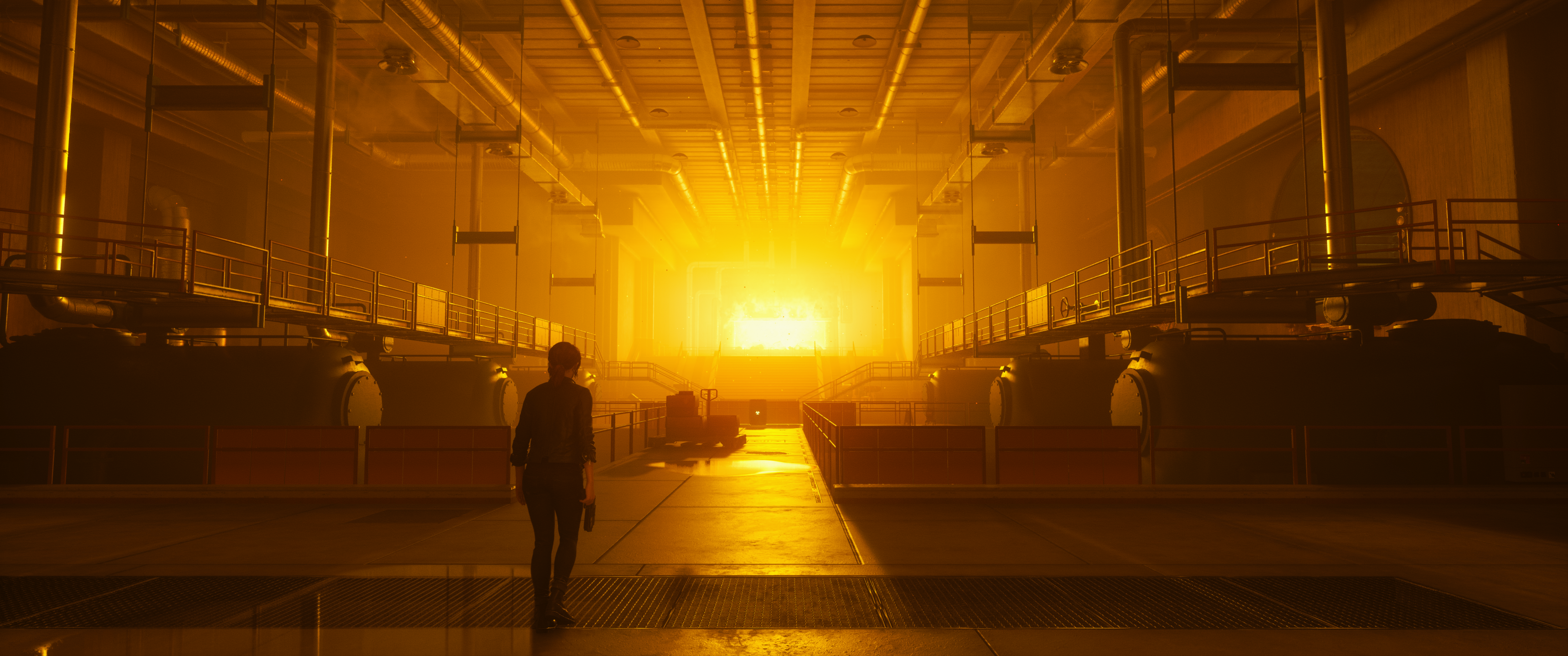 Jesse Faden from Control in a power plant HD Wallpaper