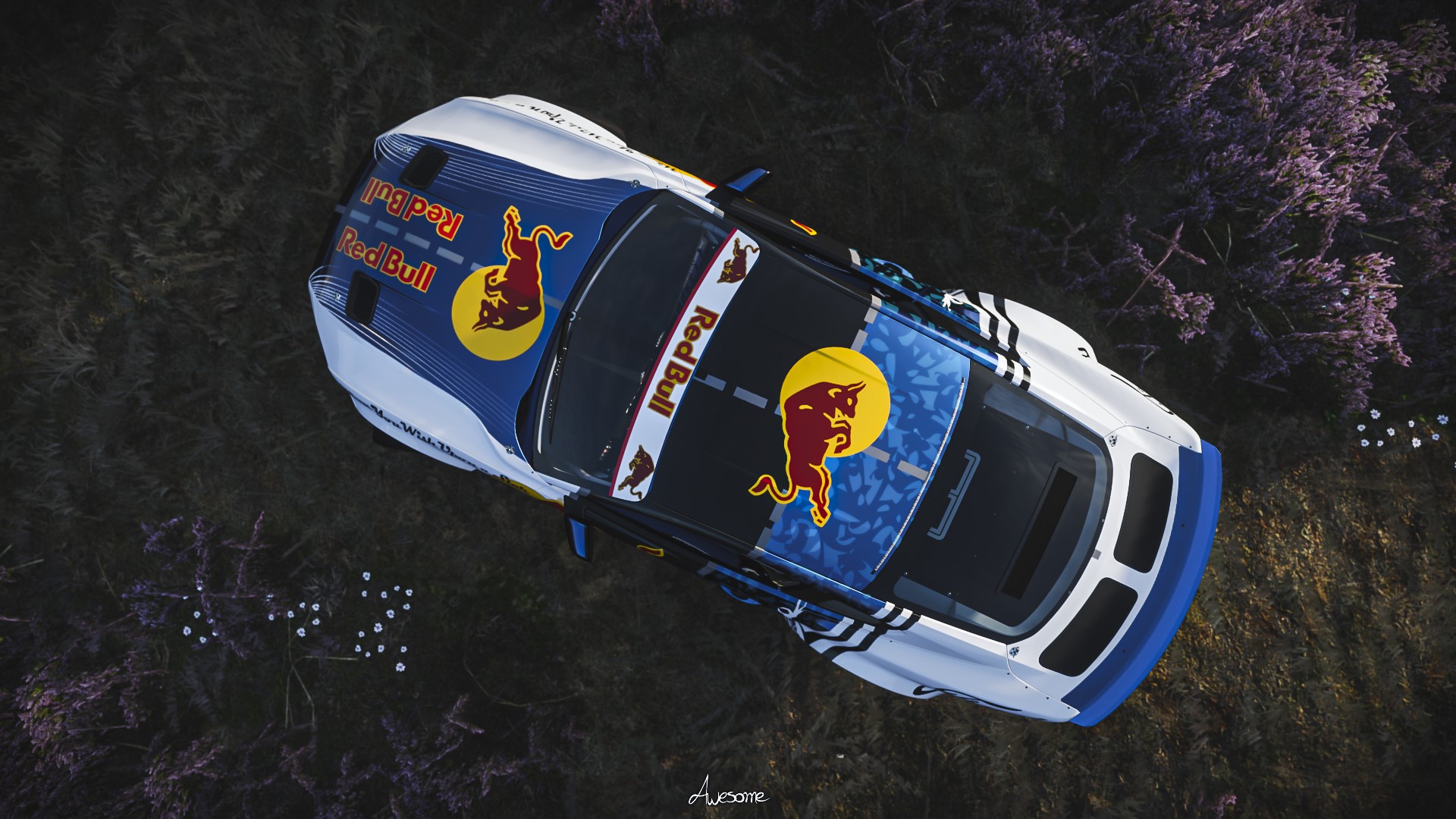 Ford Mustang RTR with Red Bull livery in Forza Horizon 4 HD Wallpaper