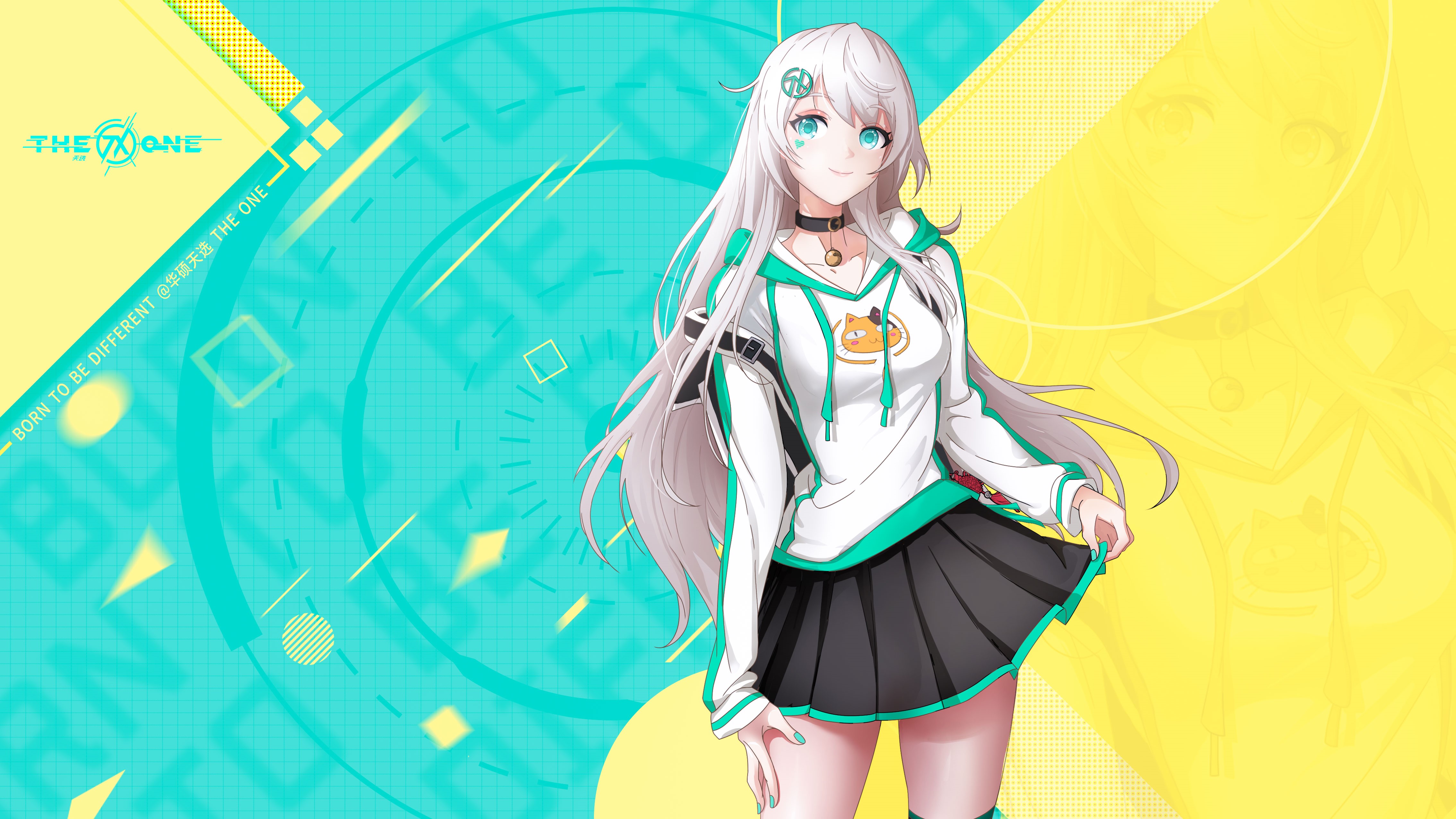 4K Anime Girl from ASUS The One HD Wallpaper