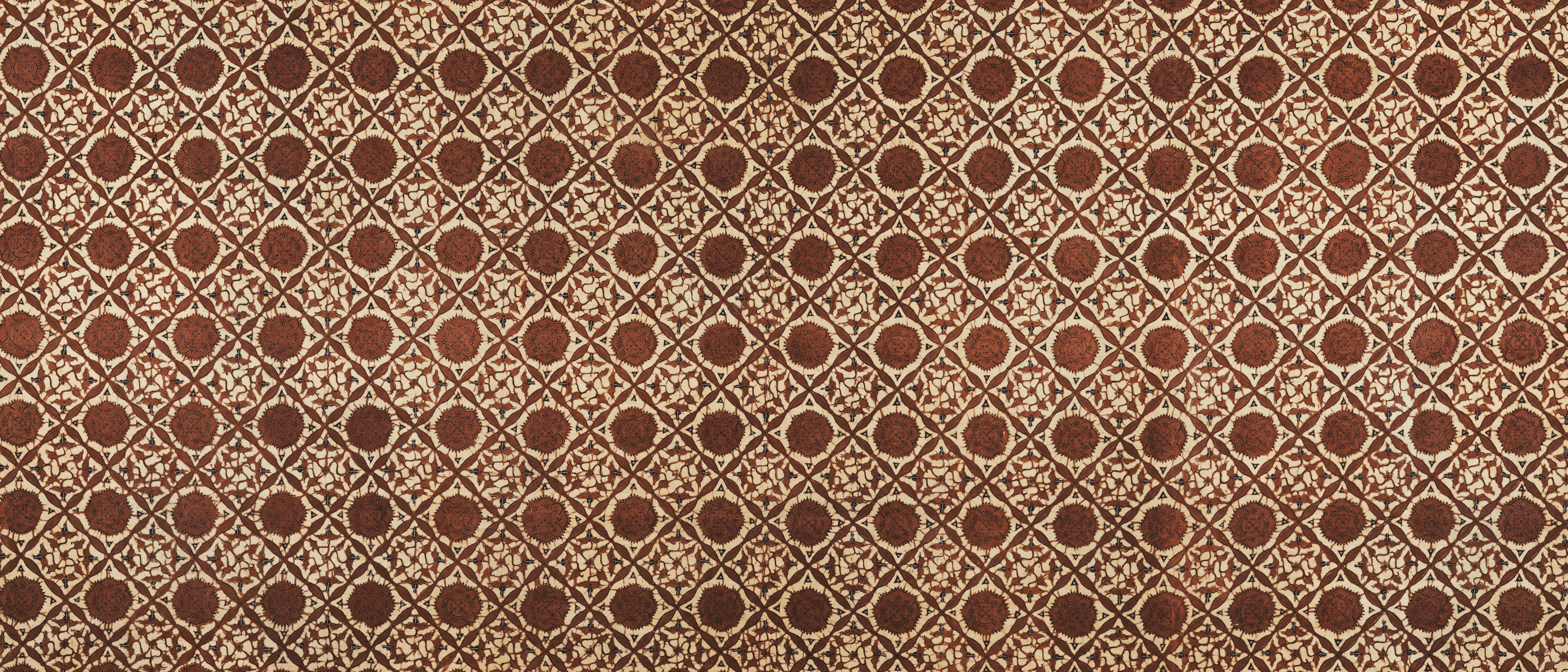 Brown and beige geometric pattern fabric texture HD Wallpaper