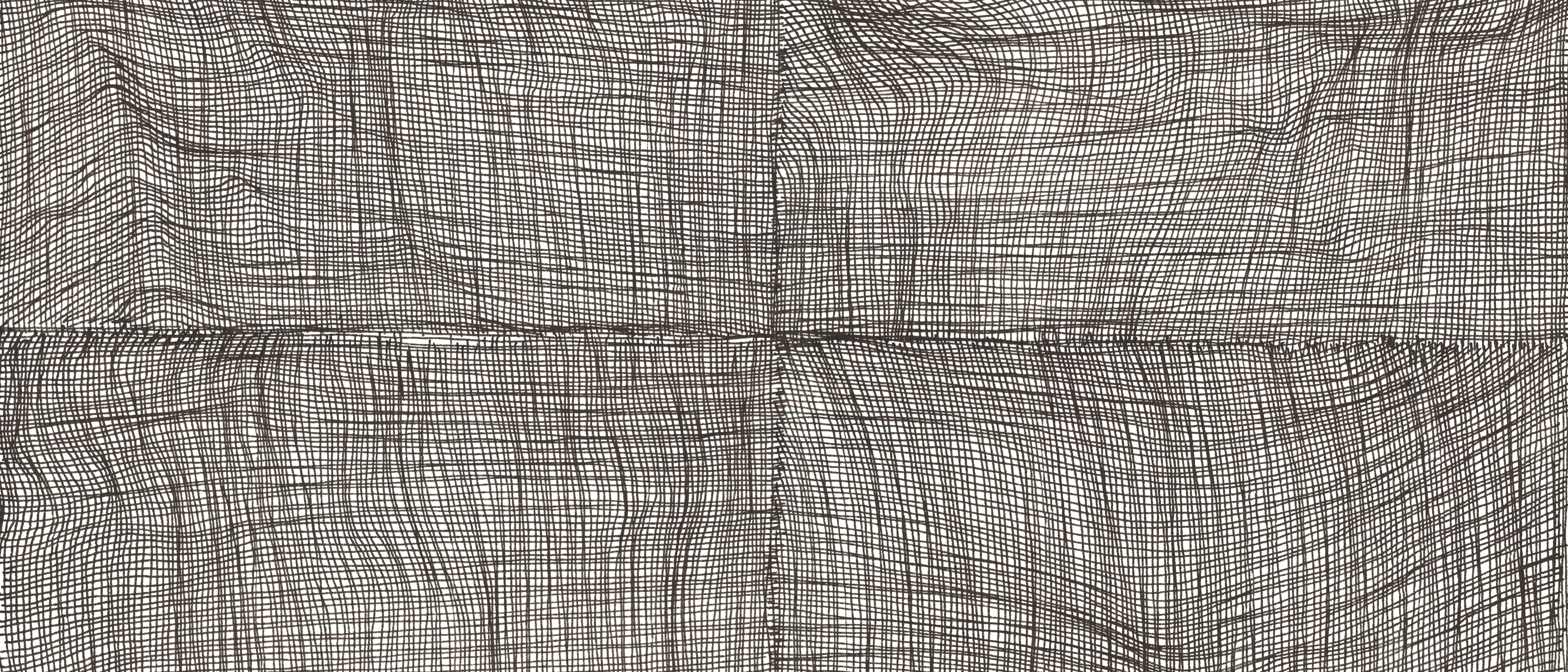 Ink drawing on paper with wavy lines HD Wallpaper