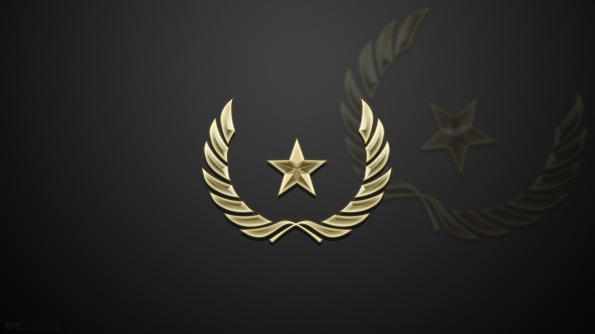 Counter-Strike: Global Offensive golden star emblem HD Wallpaper