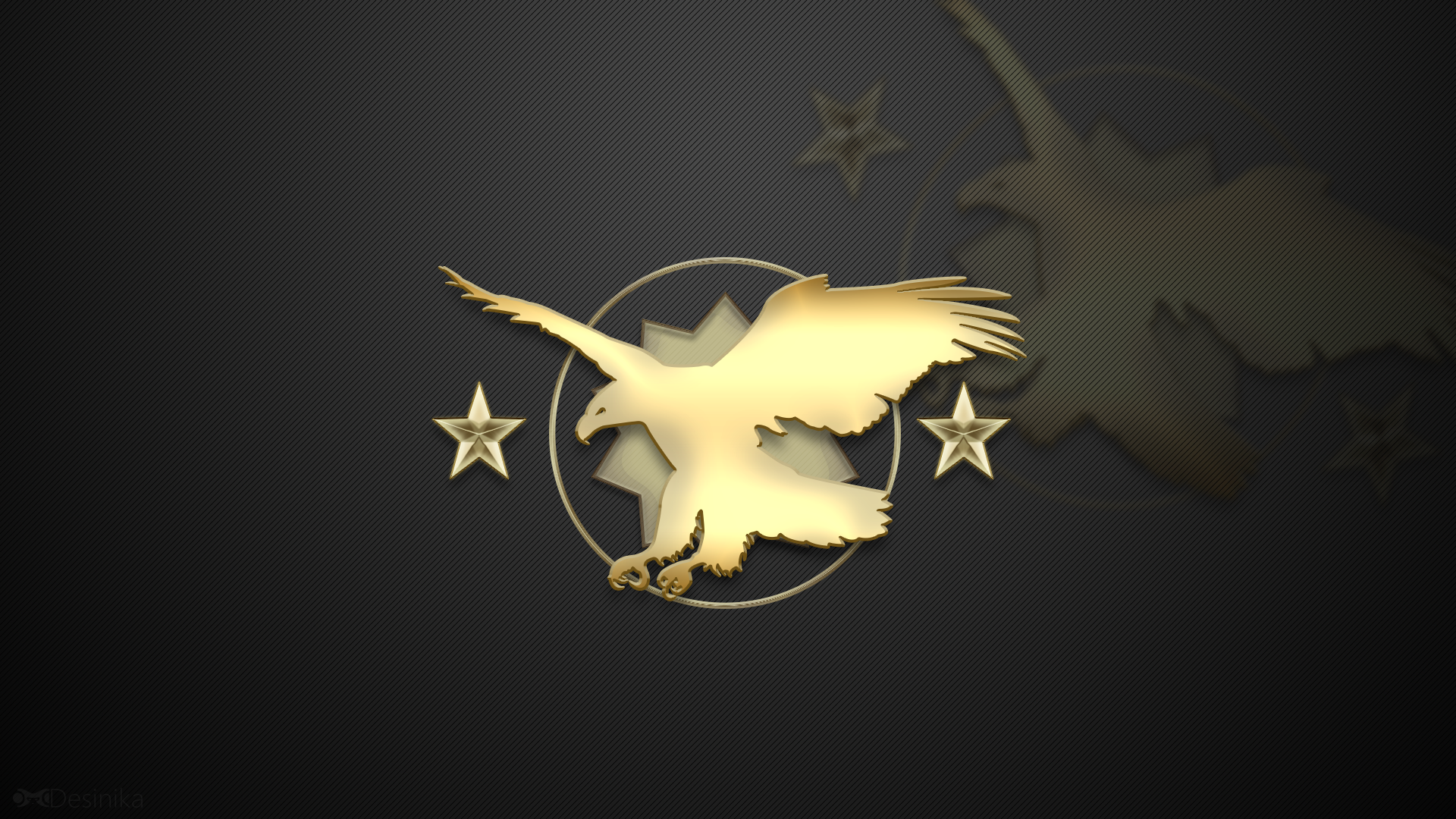 Golden Eagle logo from Counter-Strike: Global Offensive HD Wallpaper