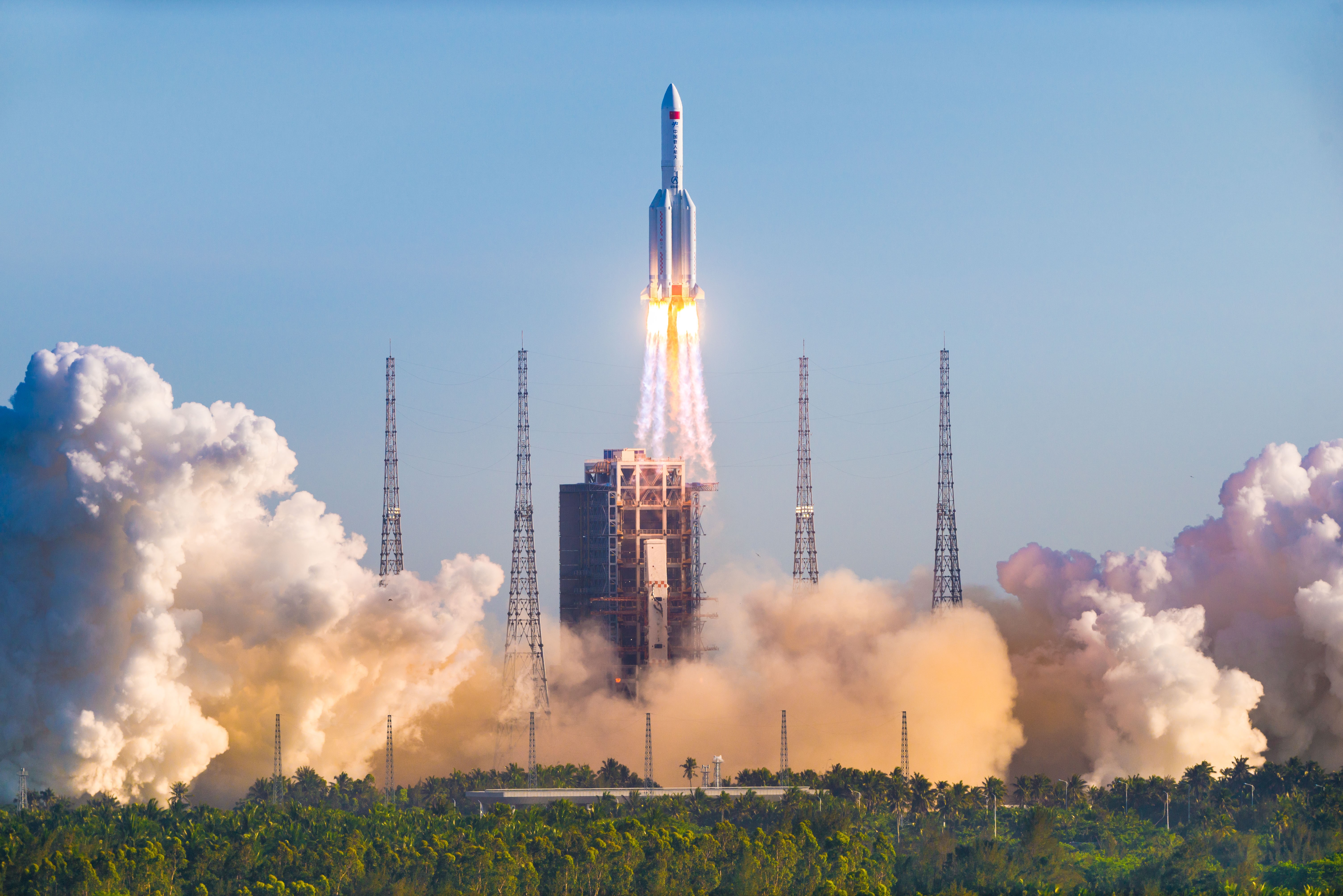 CZ-5 Rocket Launch HD Wallpaper