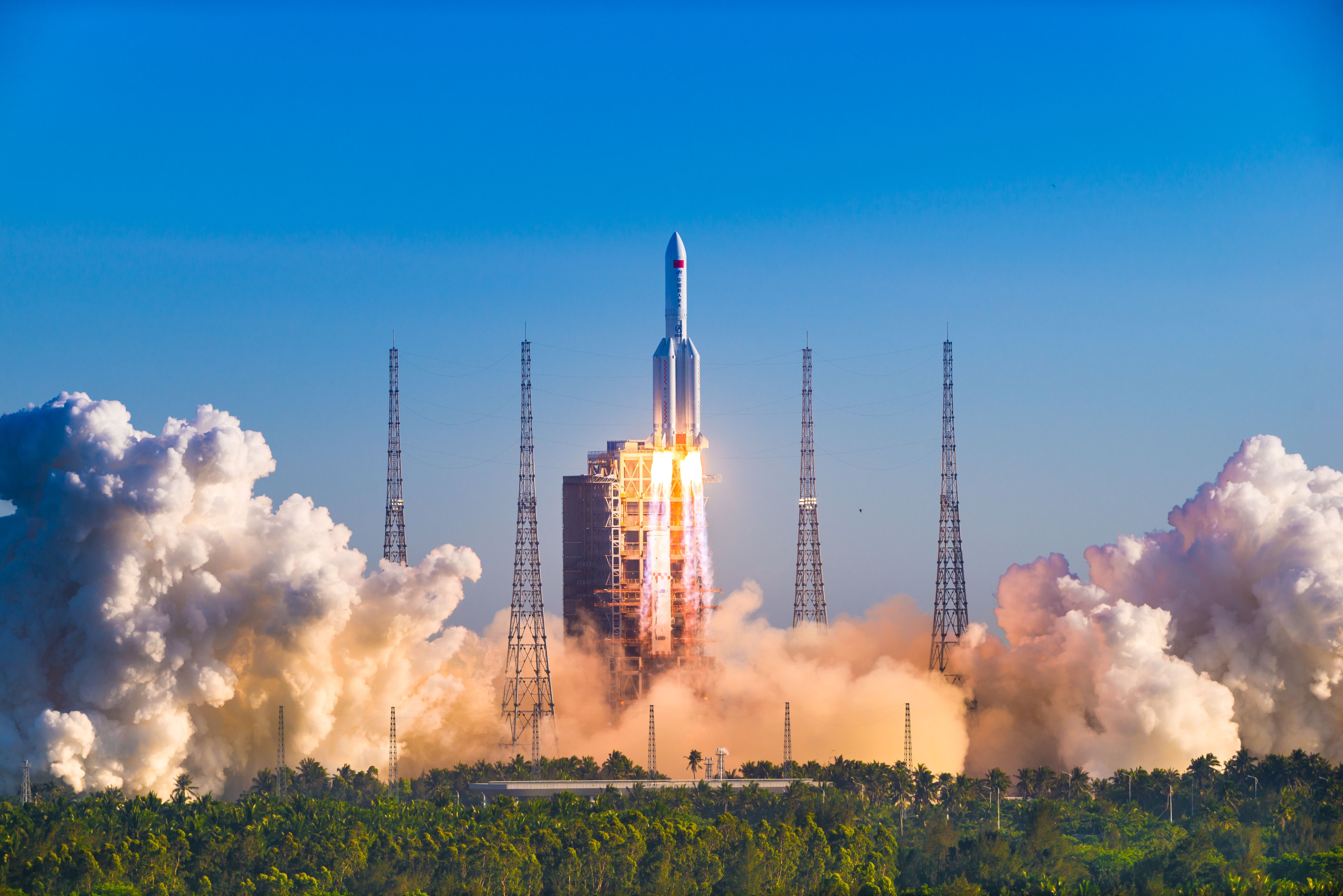 CZ-5 Rocket Launch HD Wallpaper