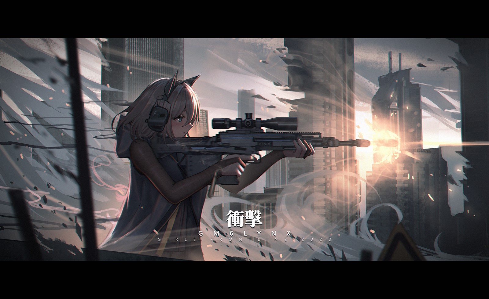 Yurichtofen from Girls Frontline with a sniper rifle HD Wallpaper