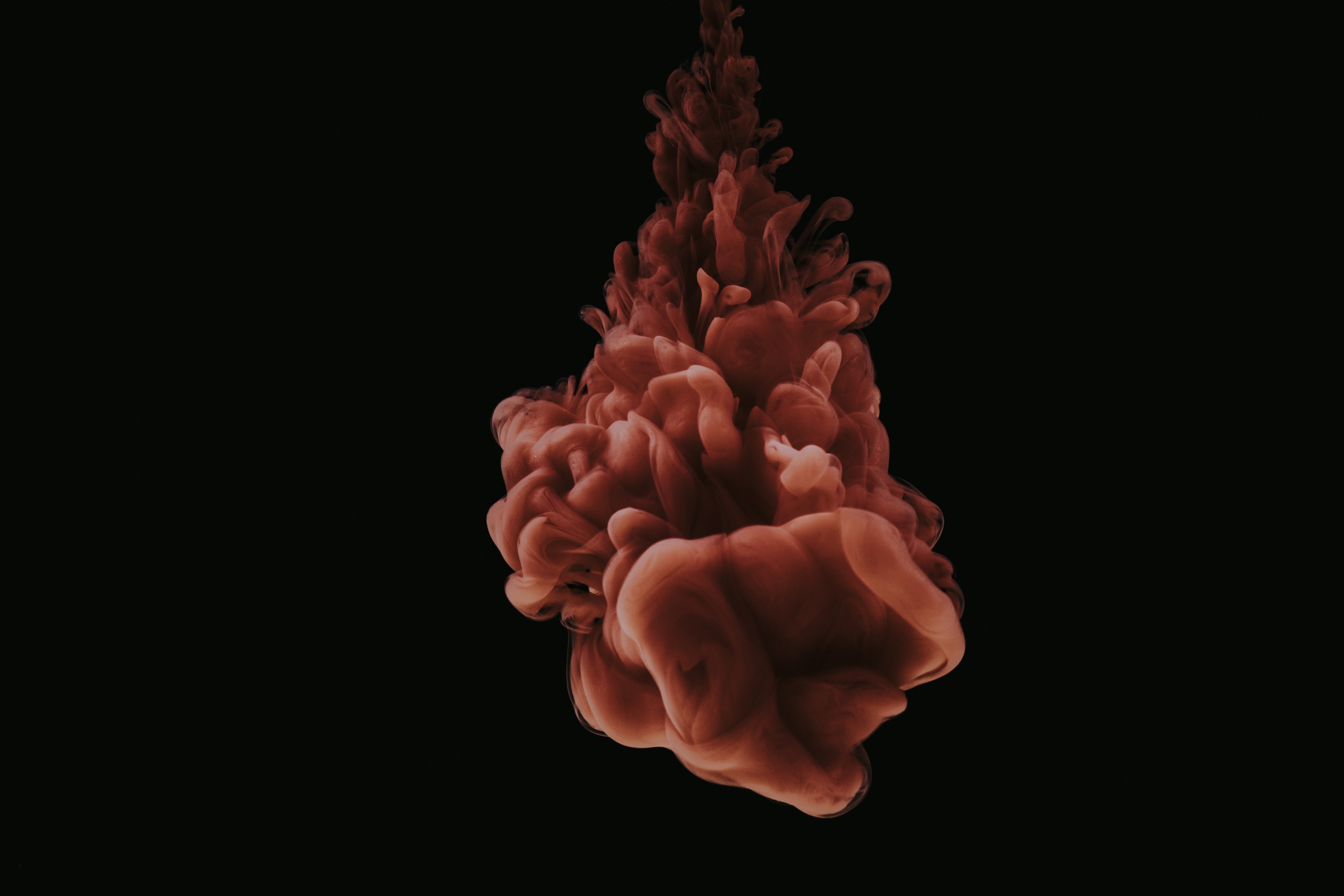 Abstract Red Smoke Cloud in 4K HD Wallpaper