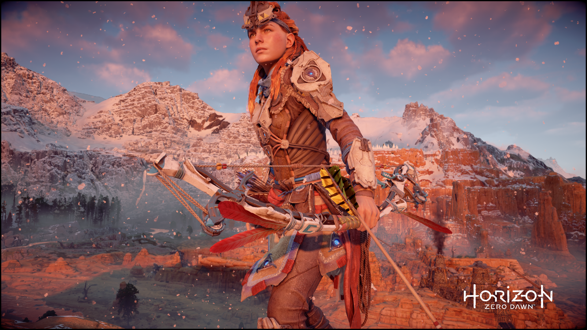 Aloy from Horizon Zero Dawn with a bow HD Wallpaper