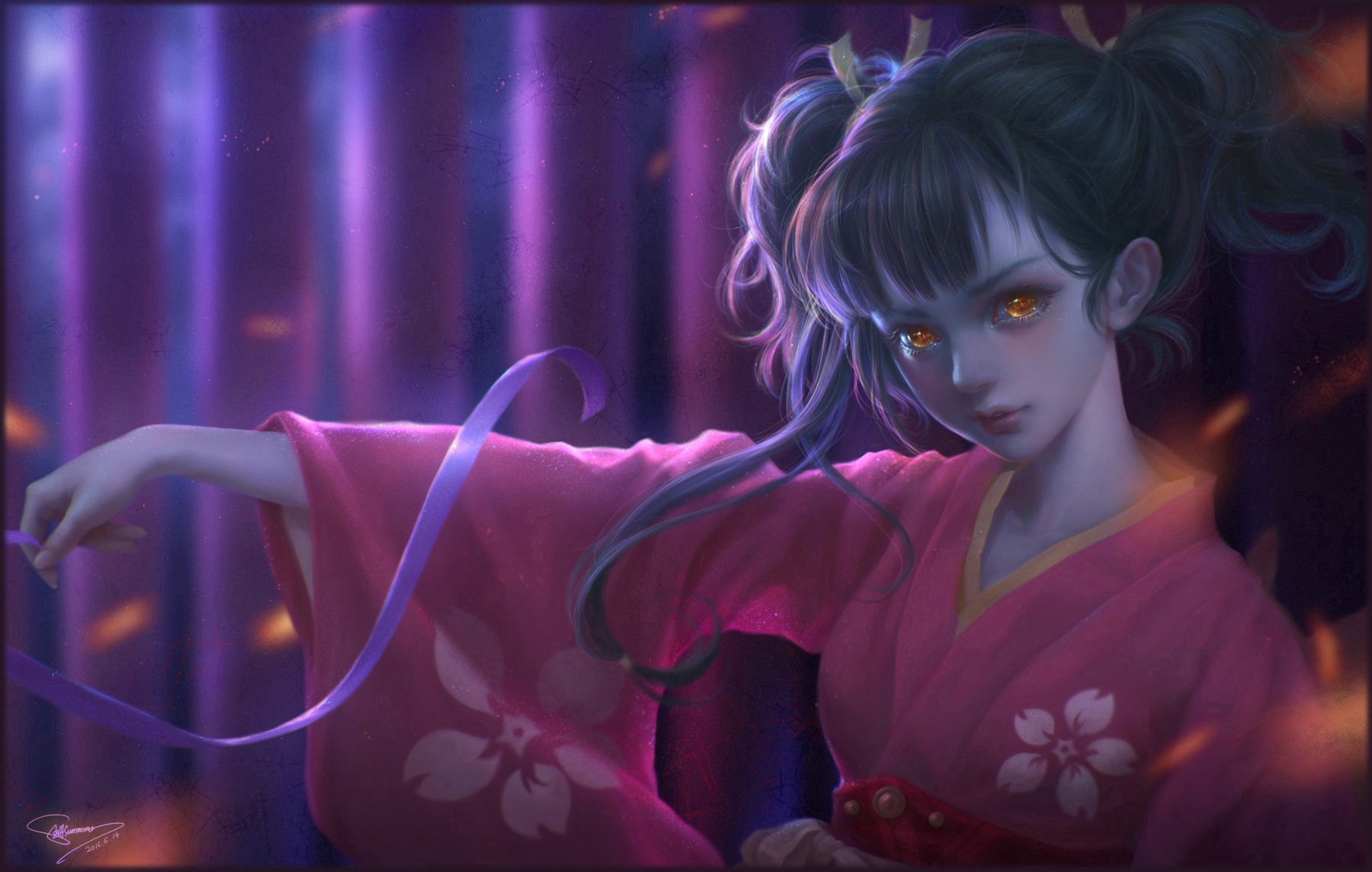 Mumei from Koutetsujou no Kabaneri in Kimono HD Wallpaper