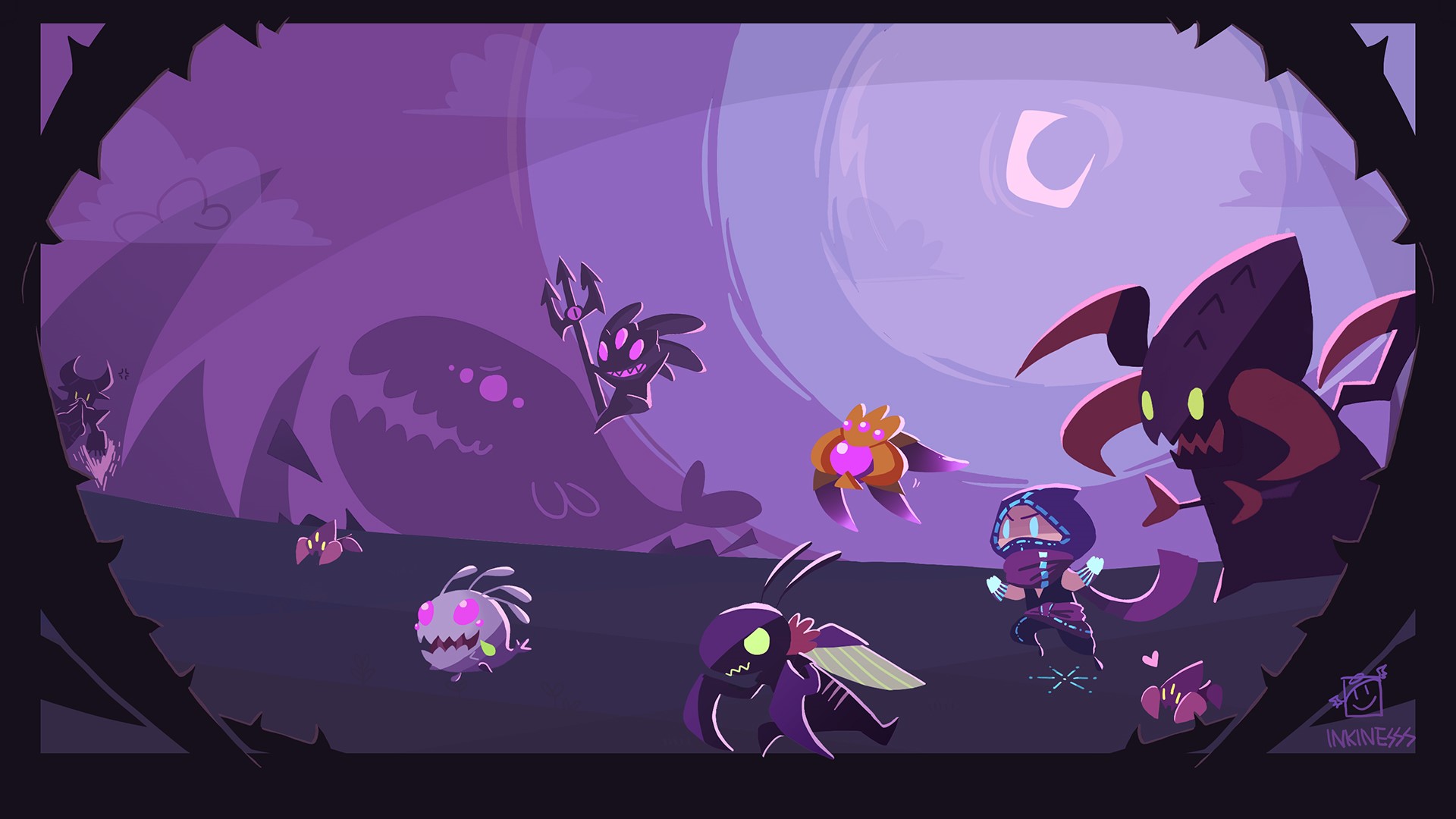 League of Legends fan art featuring various characters HD Wallpaper
