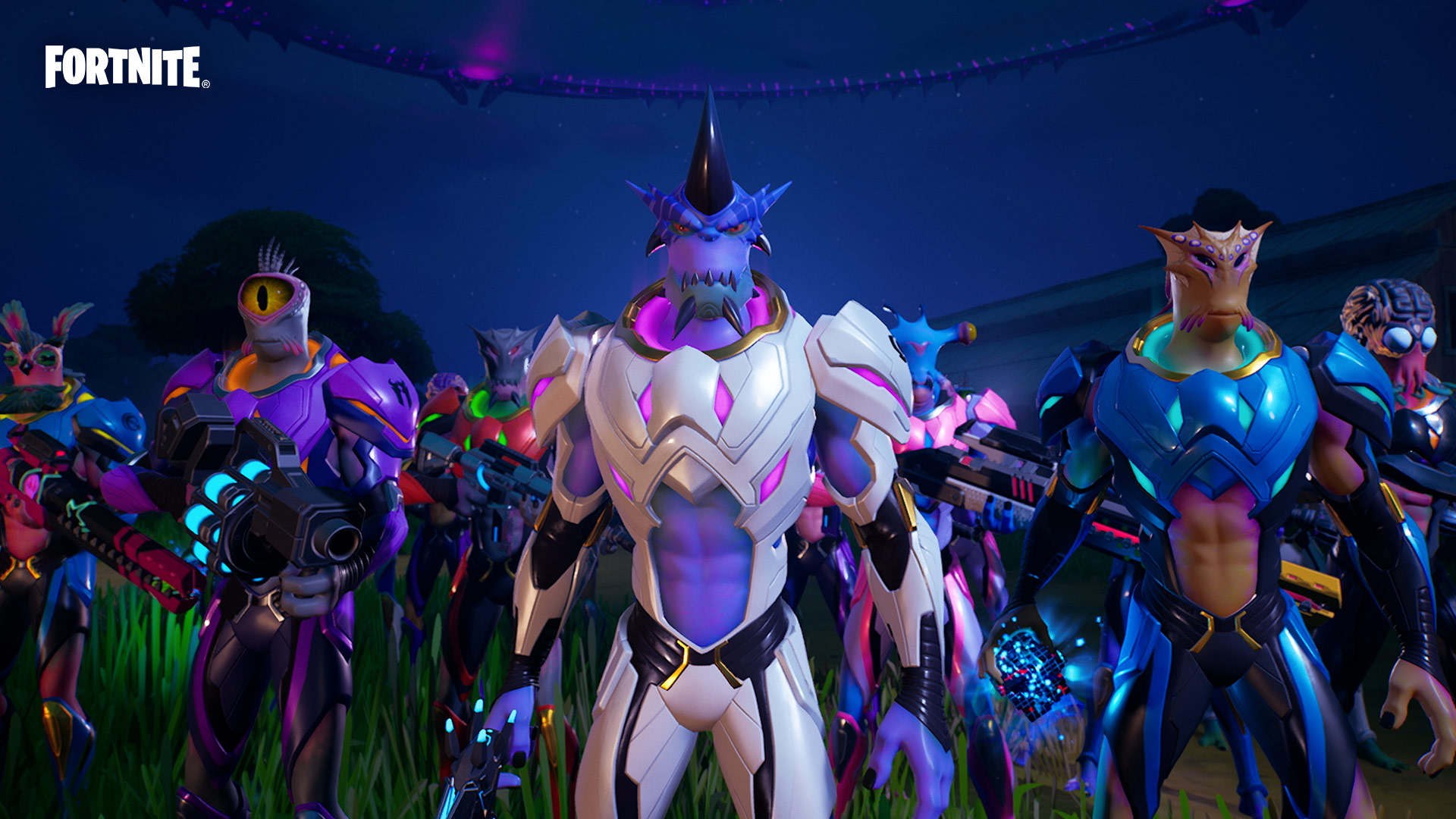 Fortnite Kymera Skin: Alien Characters in Armor HD Wallpaper