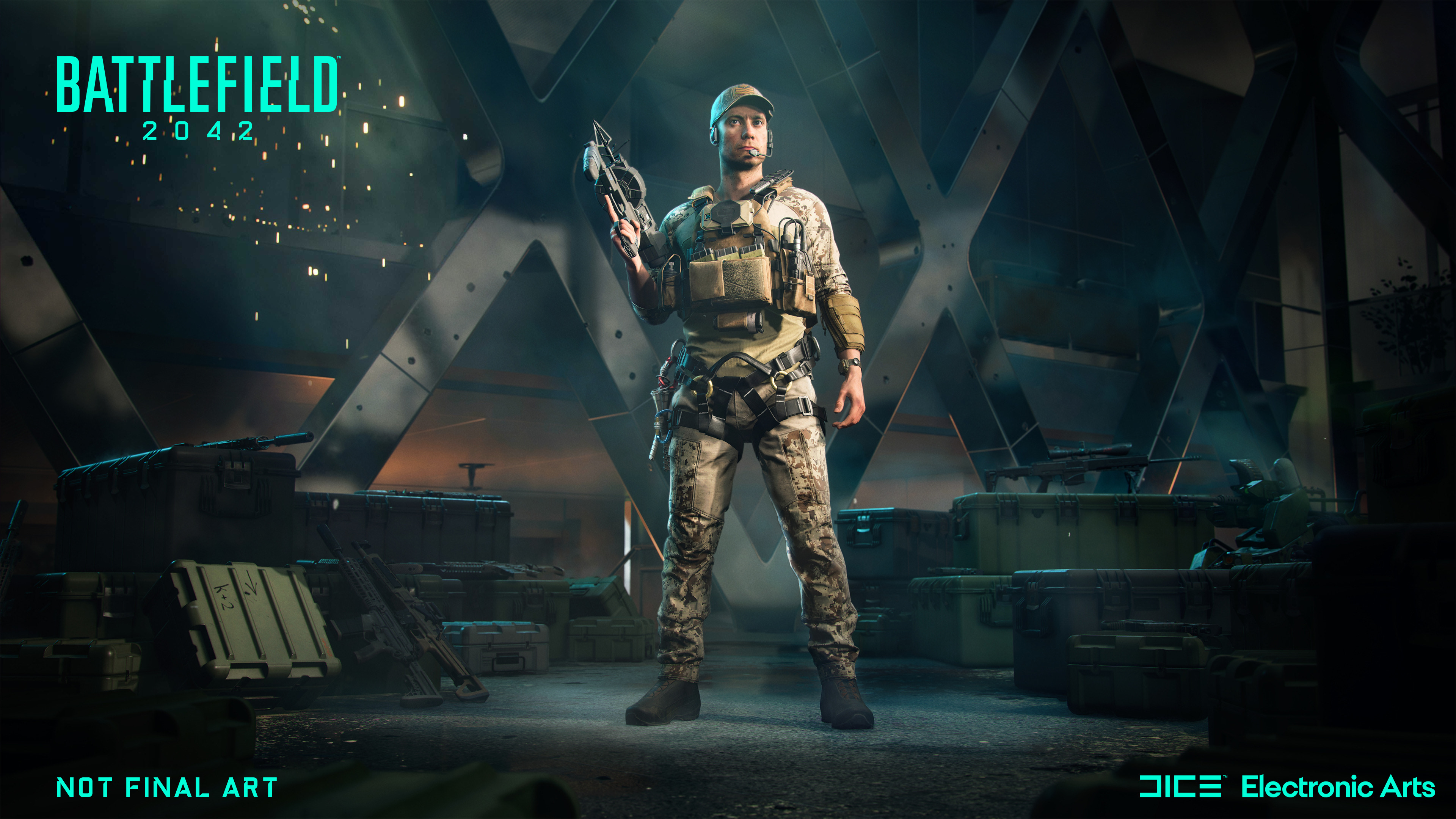 Battlefield 2042 4K - Soldier with Weapon HD Wallpaper