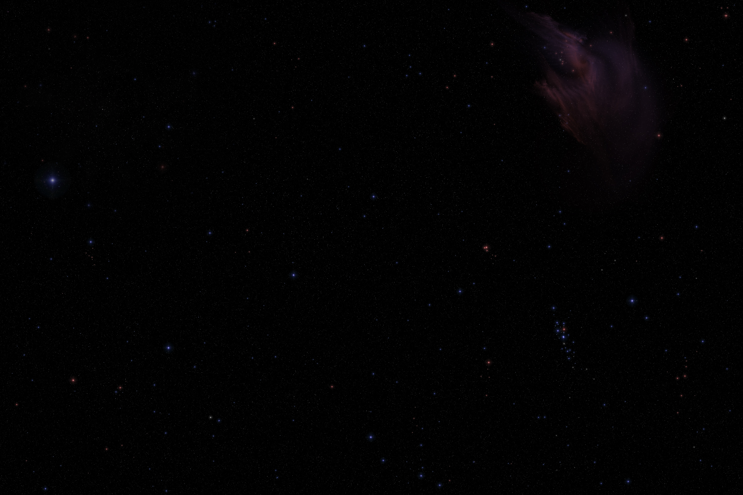 Deep space with stars and nebula HD Wallpaper