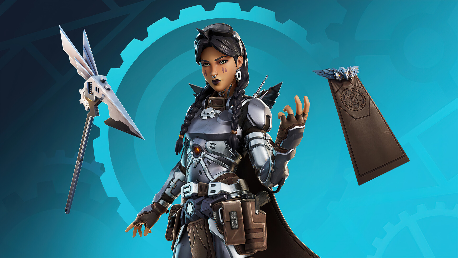 Fortnite Scrapknight Jules Skin and Gear HD Wallpaper
