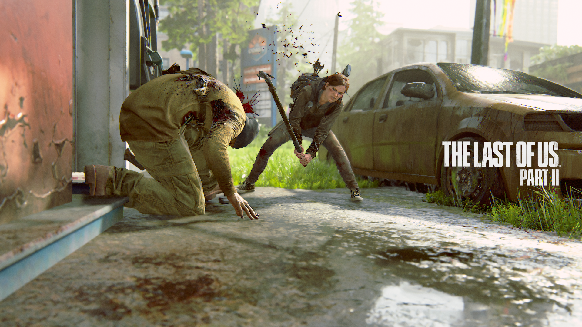 Ellie from The Last of Us Part II fighting HD Wallpaper