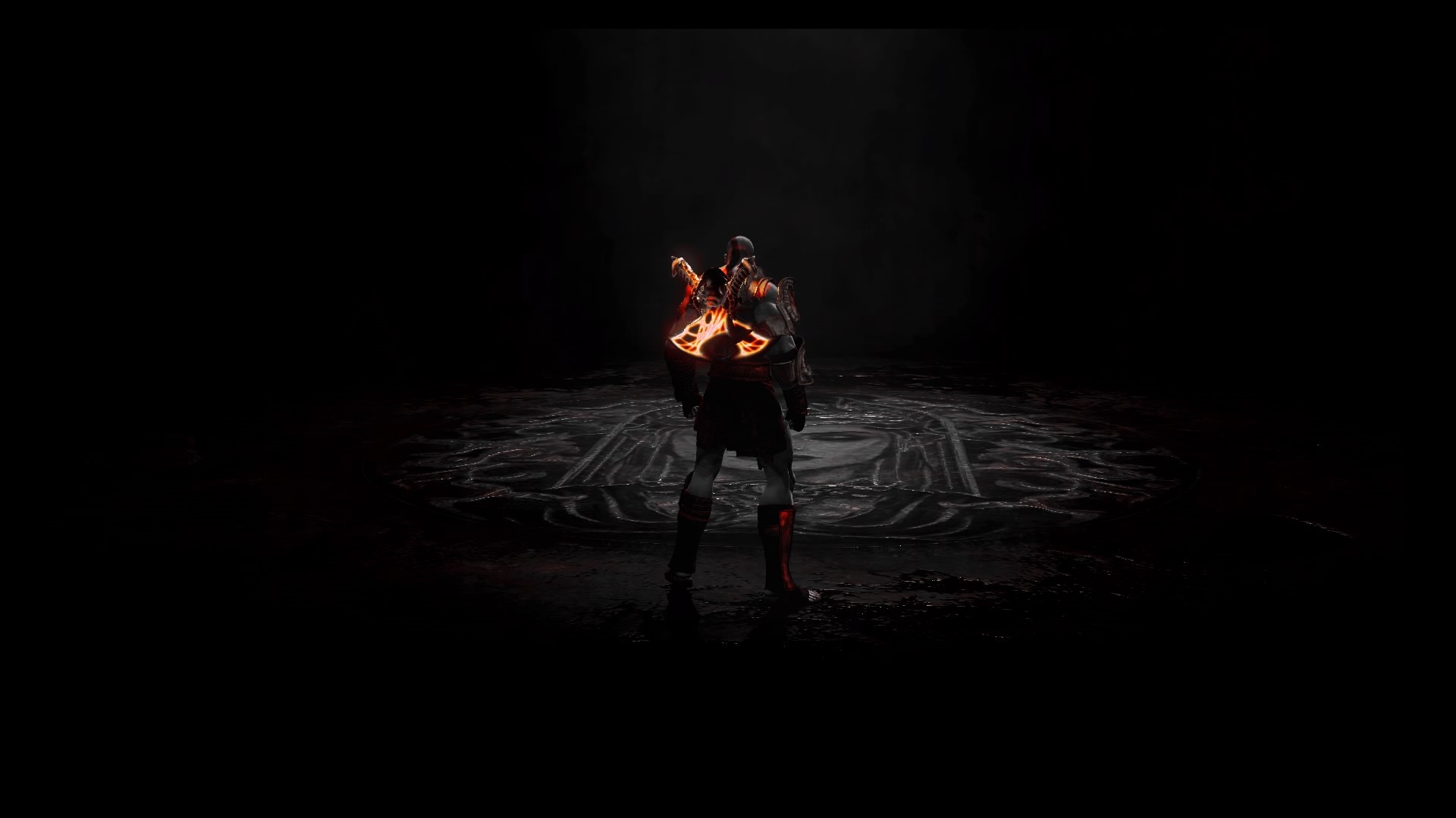 Kratos from God of War with Leviathan Axe HD Wallpaper