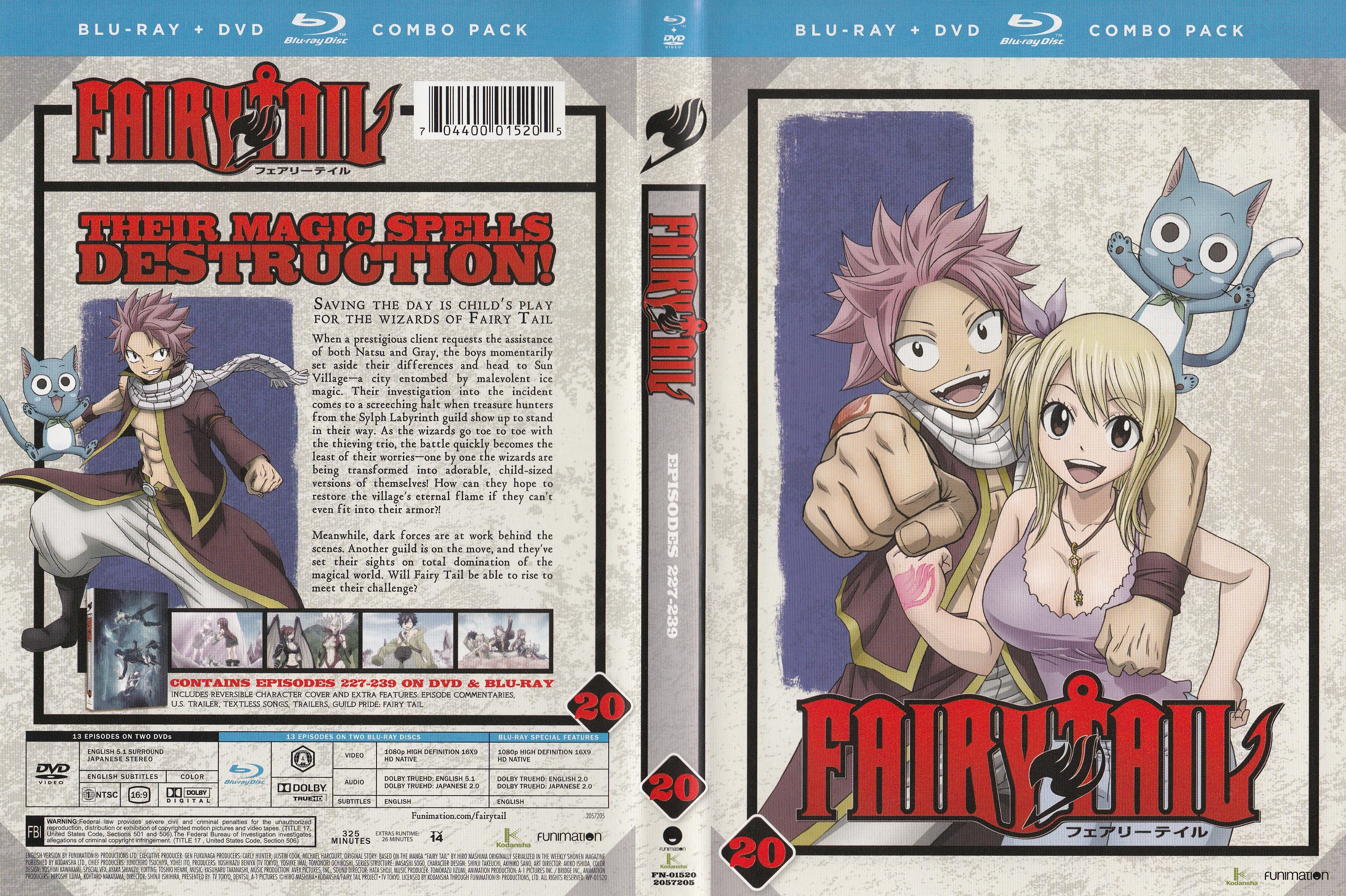 Fairy Tail: Episodes 227-239 Blu-ray + DVD Combo Pack HD Wallpaper