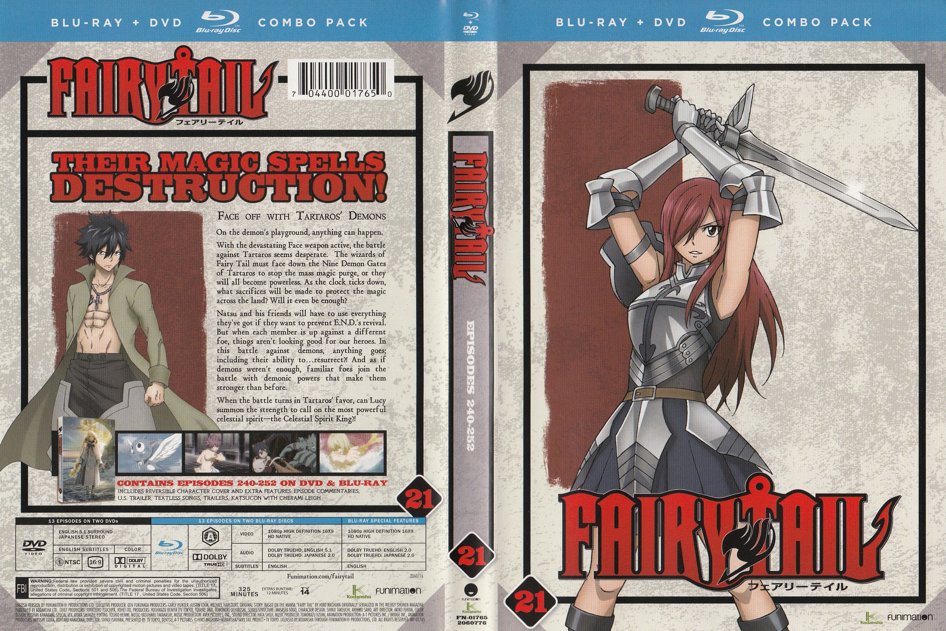 Fairy Tail: Collection 21 Blu-ray + DVD Combo Pack HD Wallpaper