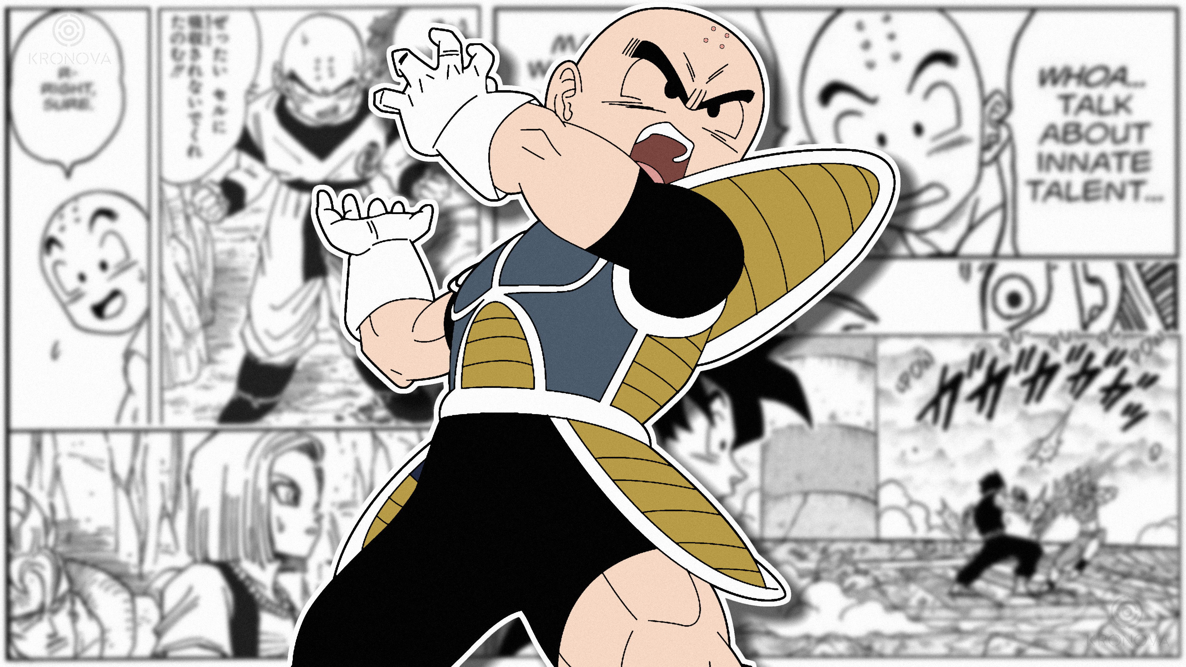 Krillin from Dragon Ball Z manga HD Wallpaper