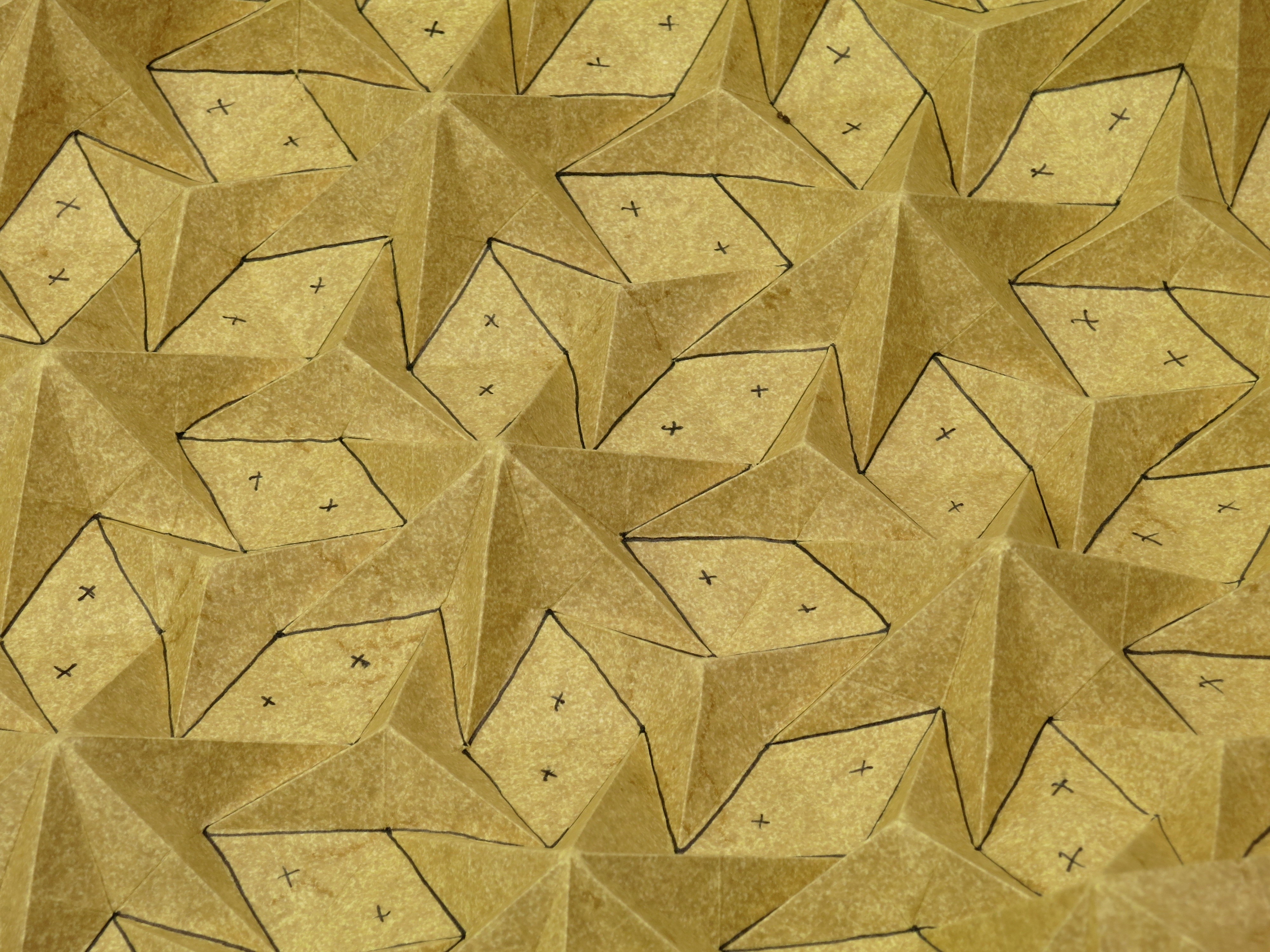 Origami pattern with lines and texture HD Wallpaper